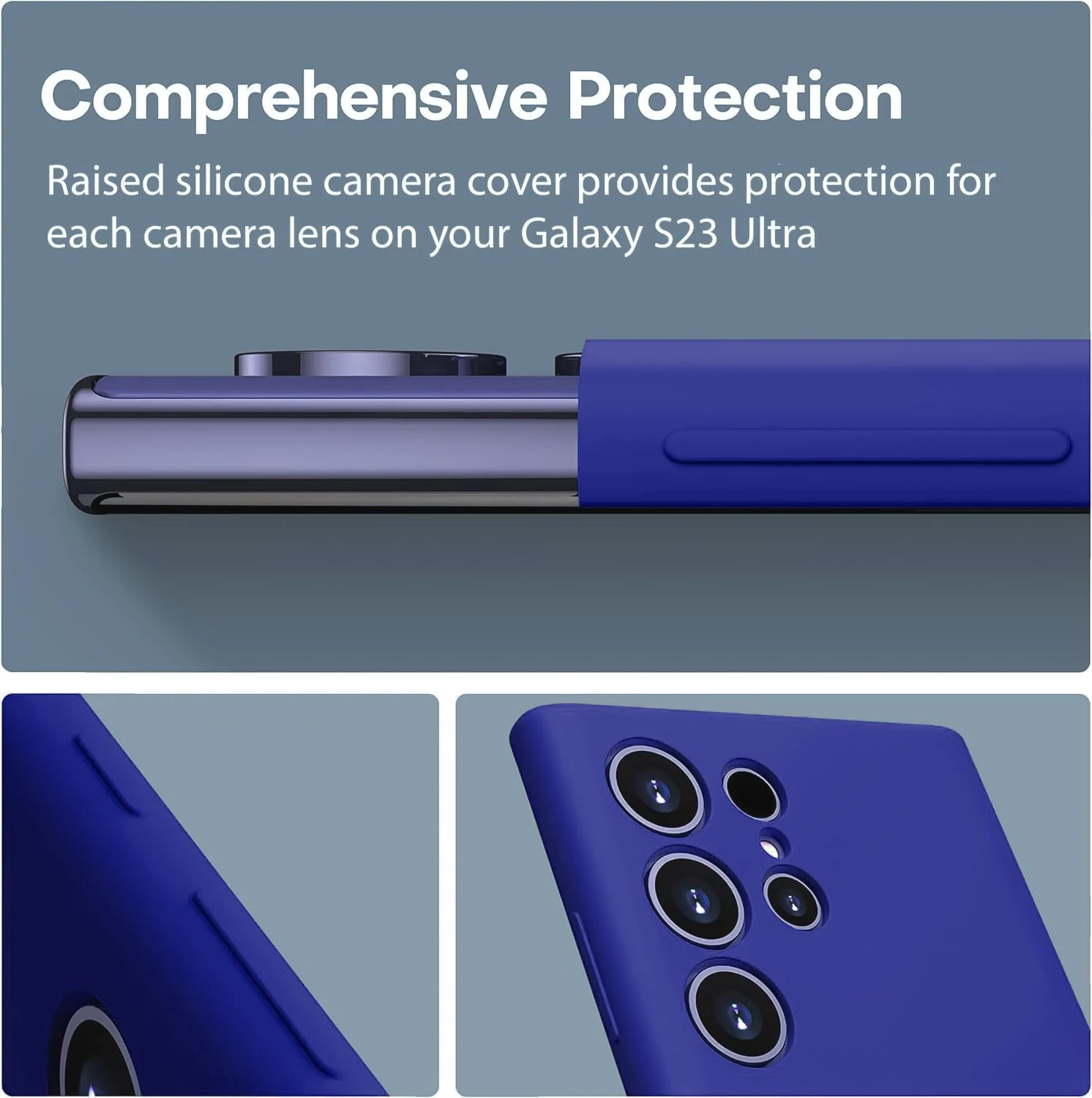 DL3 Mobilak Soft Silicone Gel Bumper Case for Samsung Galaxy S22 Ultra 5G - Pepsi
