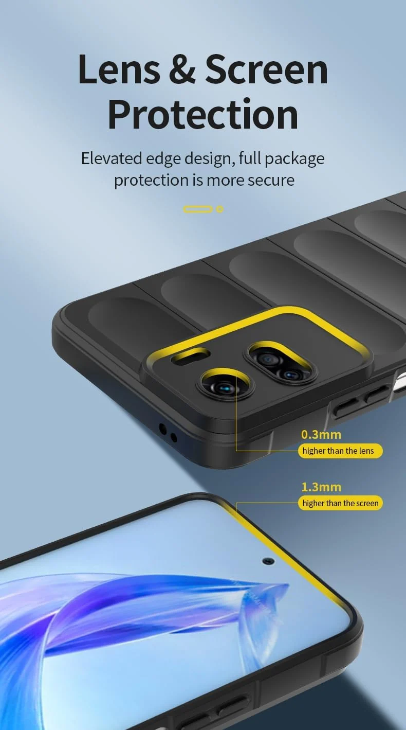 DL3 Mobilak Rugged Protective Case for Honor 90 Lite, Camera protection, Shock-absorbing protection, Non-slip grip - Gray