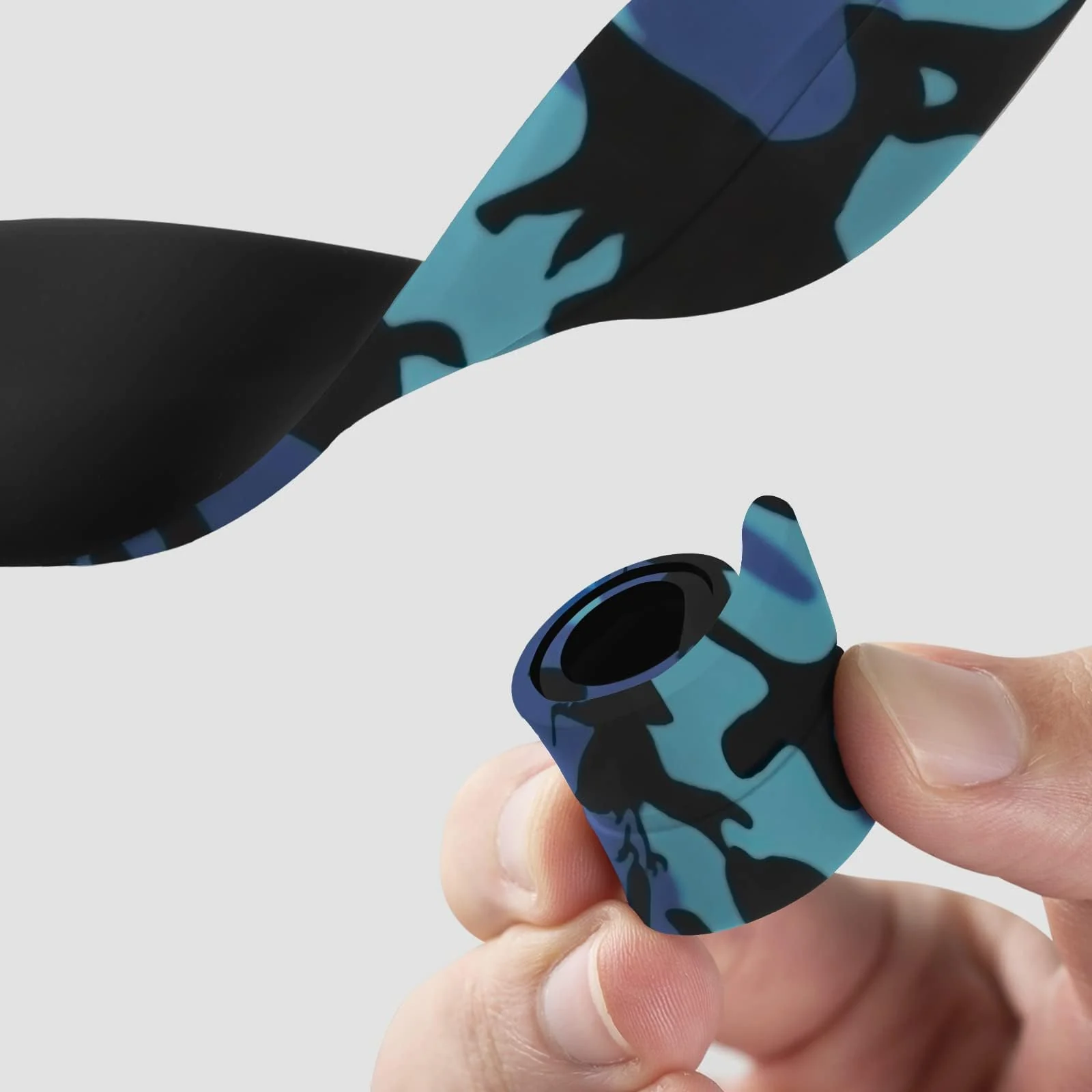 DL3 Mobilak Magnetic for Apple Watch Ultra Band 49mm 45mm 44mm 41mm 40mm 38mm 42mm, Soft Sport Silicone Strap for iwatch Series 9 8/7/6/5/4/3/2/SE/Ultra 2 (Camouflage, 38mm/40mm/41mm) - Camouflage Blue