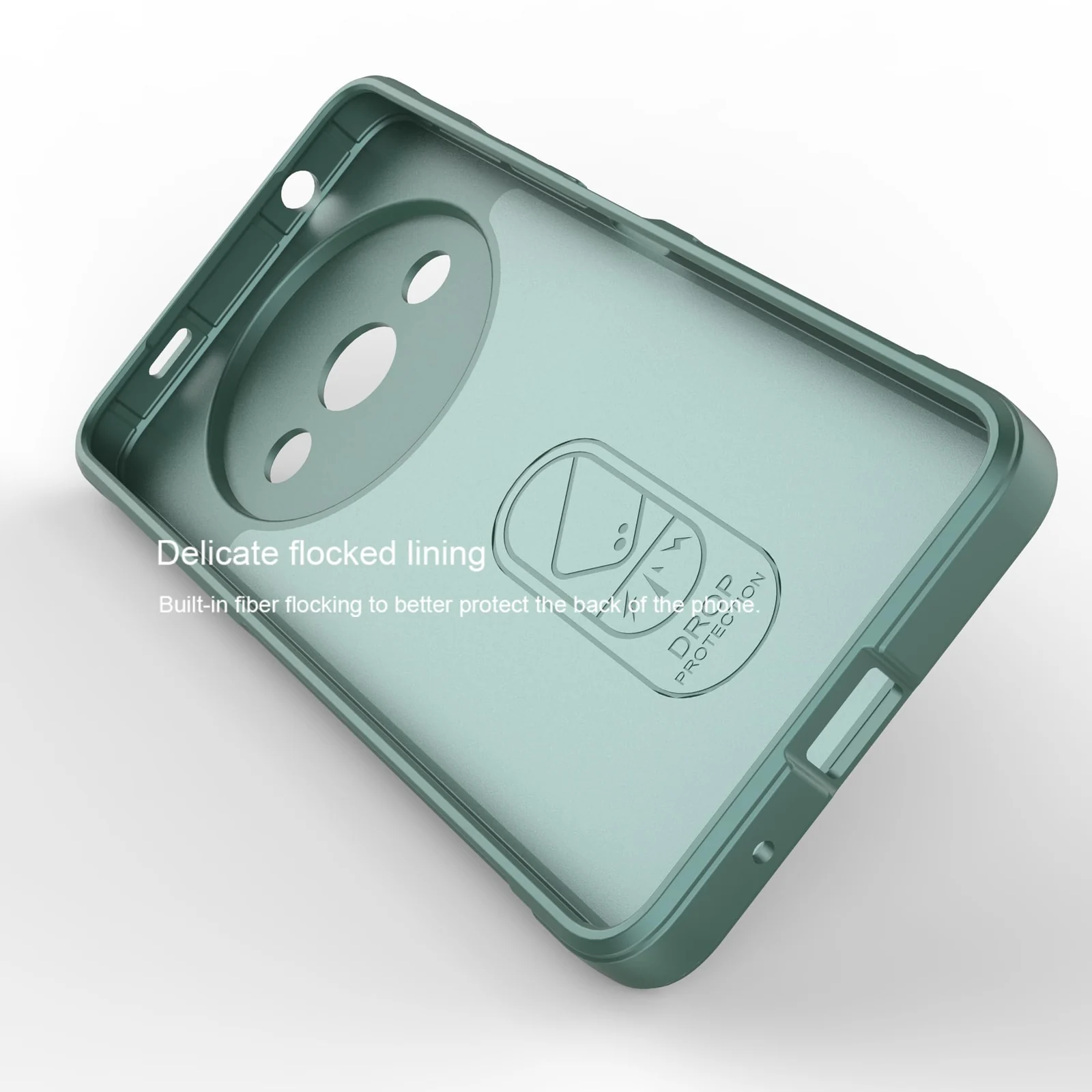 DL3 Mobilak Soft Silicone Protective Case for Xiaomi Redmi A3 with Camera Protection and Shockproof Design - Green