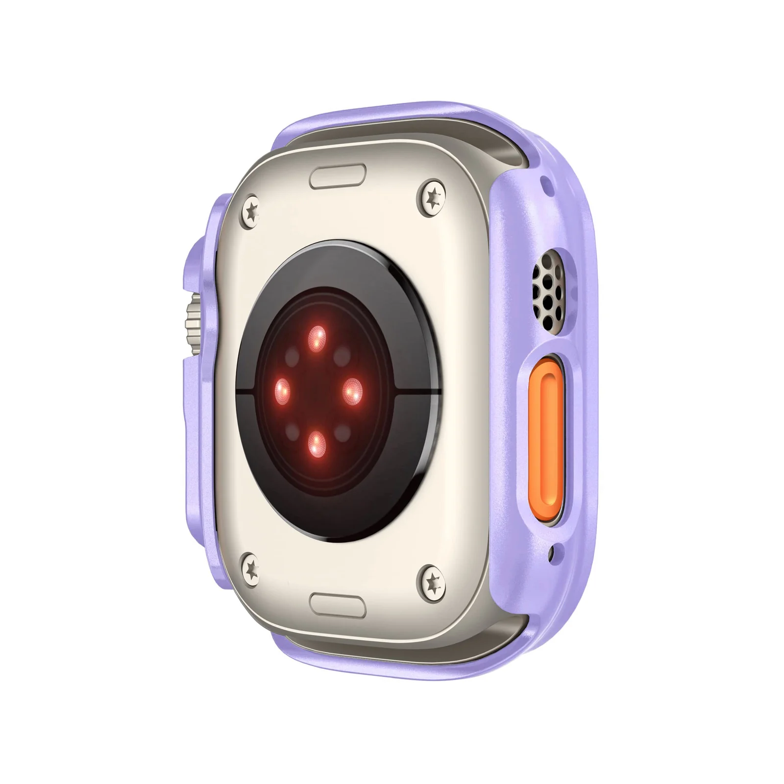 DL3 Mobilak Compatible For Apple Watch Ultra Case 49mm, Shockproof Ultra-Thin Hard PC Bumper Case All-Around Edge Protective Cover Frame[NO Screen Protector] for iWatch Accessories - Purple