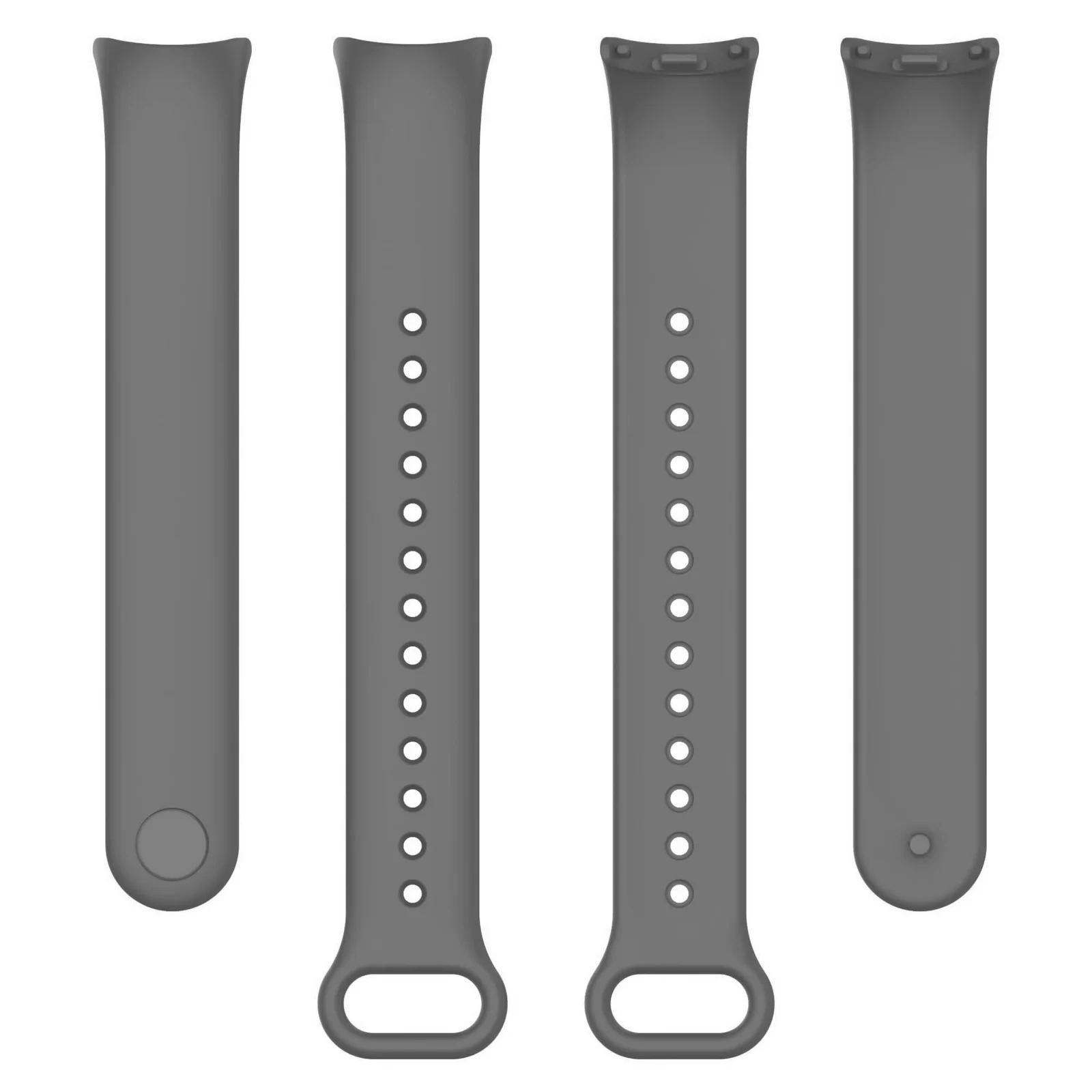 DL3 Mobilak Band Compatible with Xiaomi Mi Band 10/9/8 Replacement Strap, Silicone Skin-Friendly Wrist Strap Adjustable Sports Wristbands for Women Men Xiaomi Smart Band 8/9/10 - Dark Grey