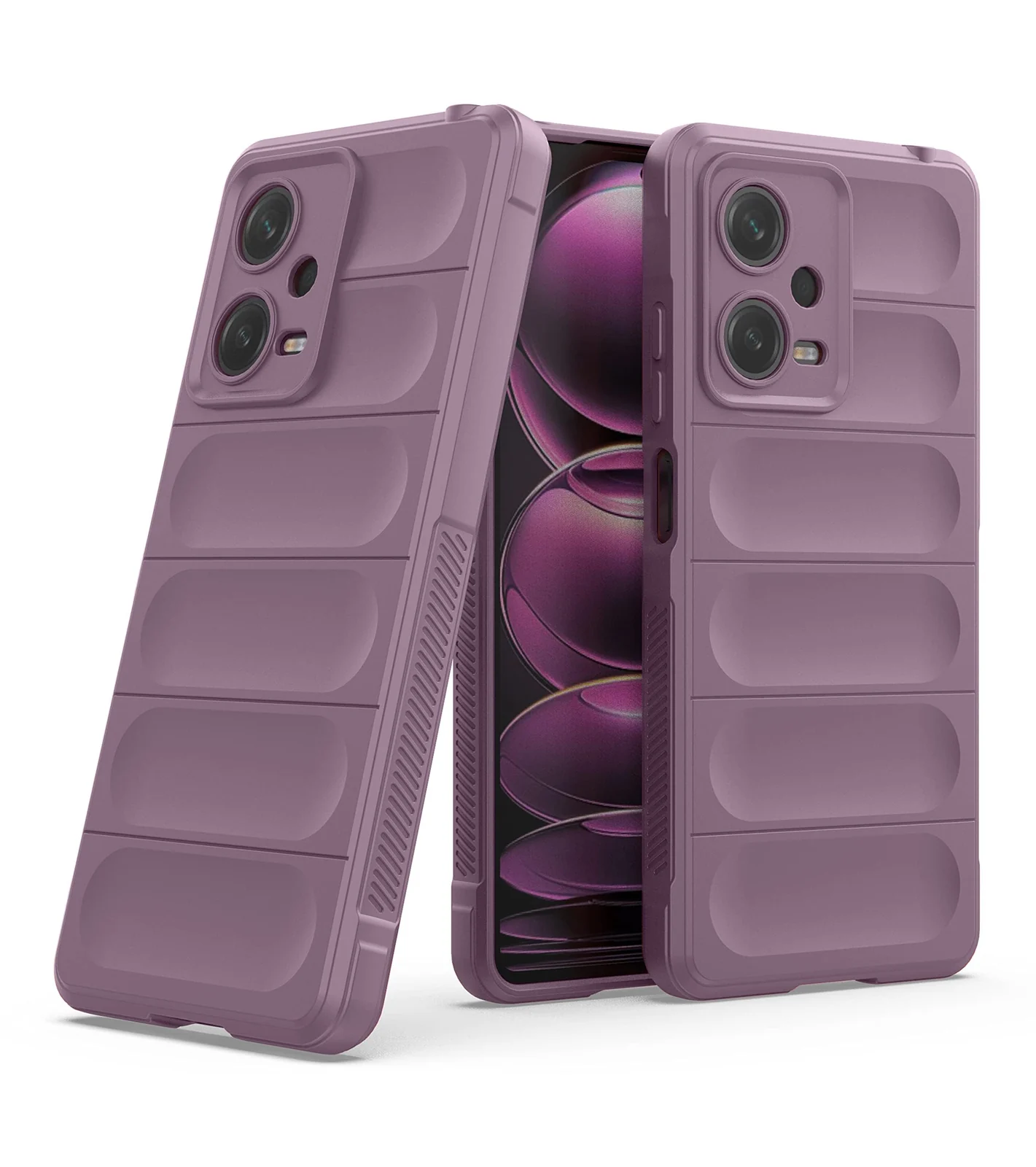 DL3 Mobilak Rugged Protective Case for Xiaomi Redmi Note 12 5G / Poco X5 5G, Camera protection, Shock-absorbing protection, Non-slip grip - Purple