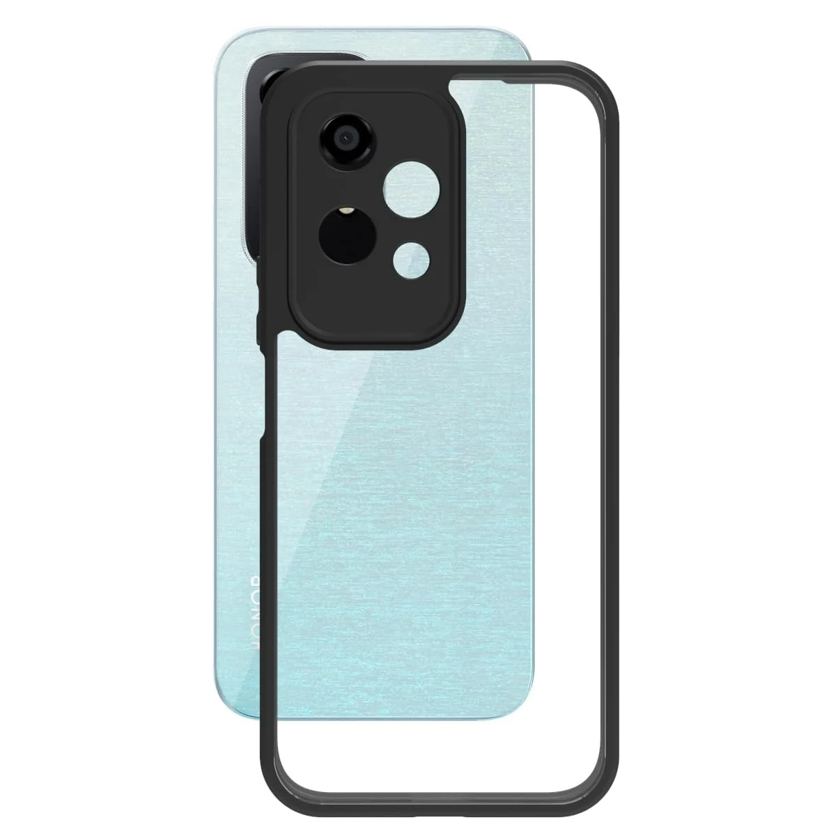 DL3 Mobilak Silicone Protective Case for Honor 200 Lite, Camera protection, Shock-absorbing protection, Scratch-resistant surface - Black