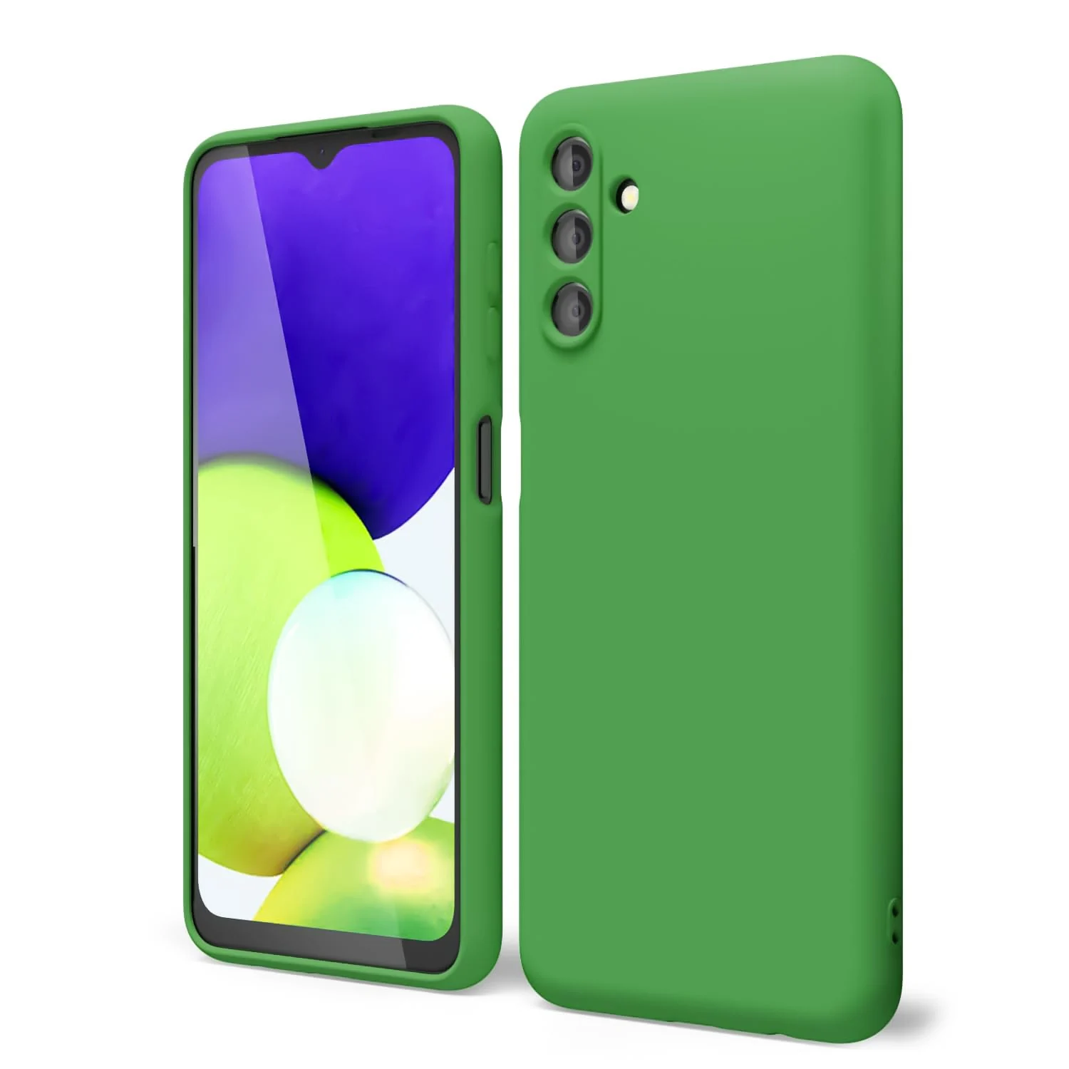 DL3 Mobilak Silicone Protective Case for Samsung Galaxy A35, Shock-absorbing protection, Scratch-resistant surface, Soft microfiber lining - Neon Green