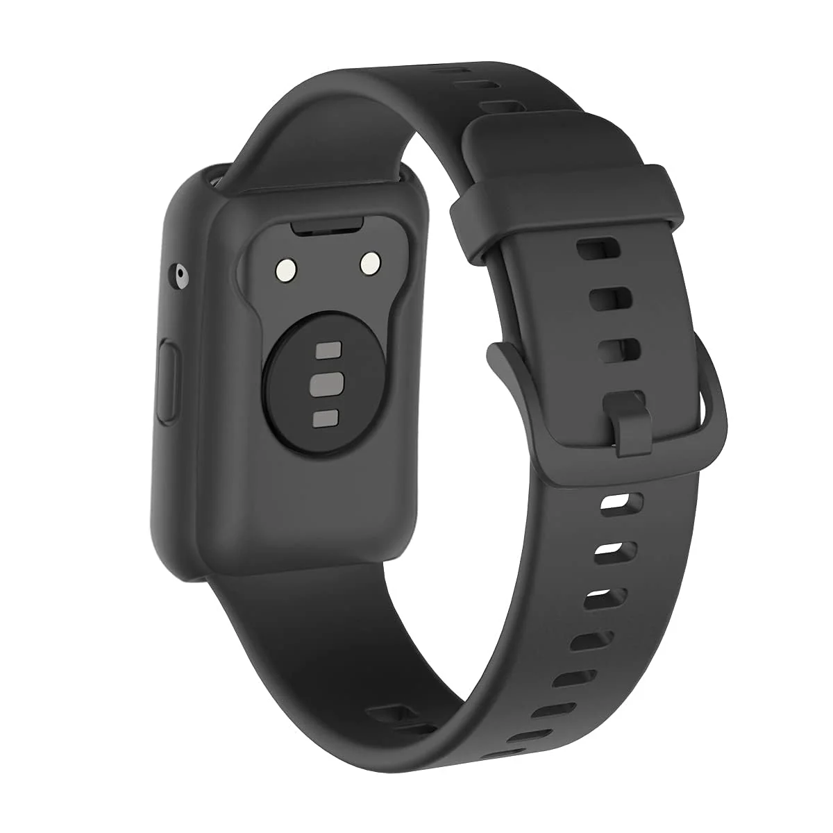 Dl3 Mobilak Adjustable Silicone Sports Watch Strap for Huawei Watch Fit - Black