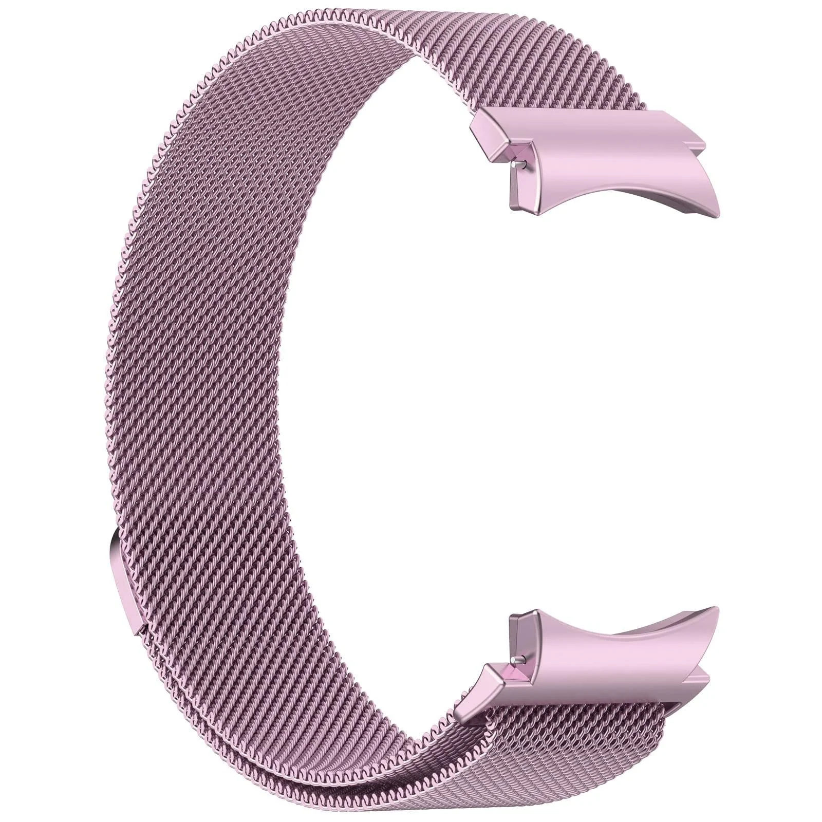 DL3 MOBILAK Milanese Magnetic Stainless-Steel Watch Strap for Samsung Galaxy Watch 4 and 4 Classic and 5 and 5 Pro and 6 and 6 Classic - A-Pink