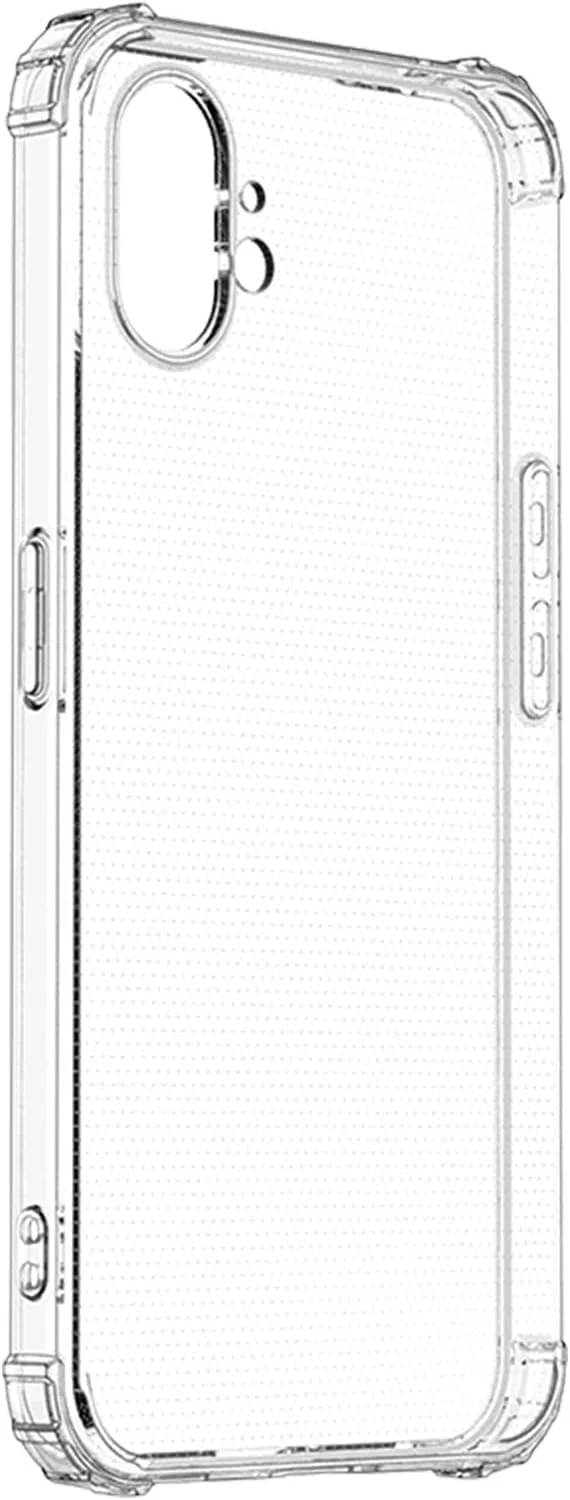 DL3 Mobilak Case Compatible with Nothing Phone (1), Cover Silicone TPU Gorilla Anti-shock Protector Camera Shockproof Corners - Clear