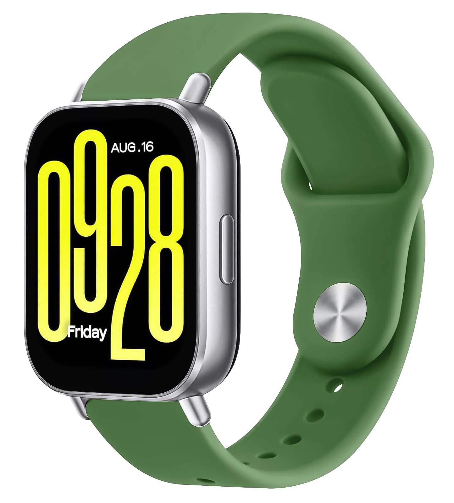 DL3 Mobilak Straps Compatible with Xiaomi Redmi Watch 5 Active/Redmi Watch 5 Lite Bracelets for Men Women, 22mm Soft Silicone Strap, Waterproof Adjustable Band Sports Replacement - Army Green