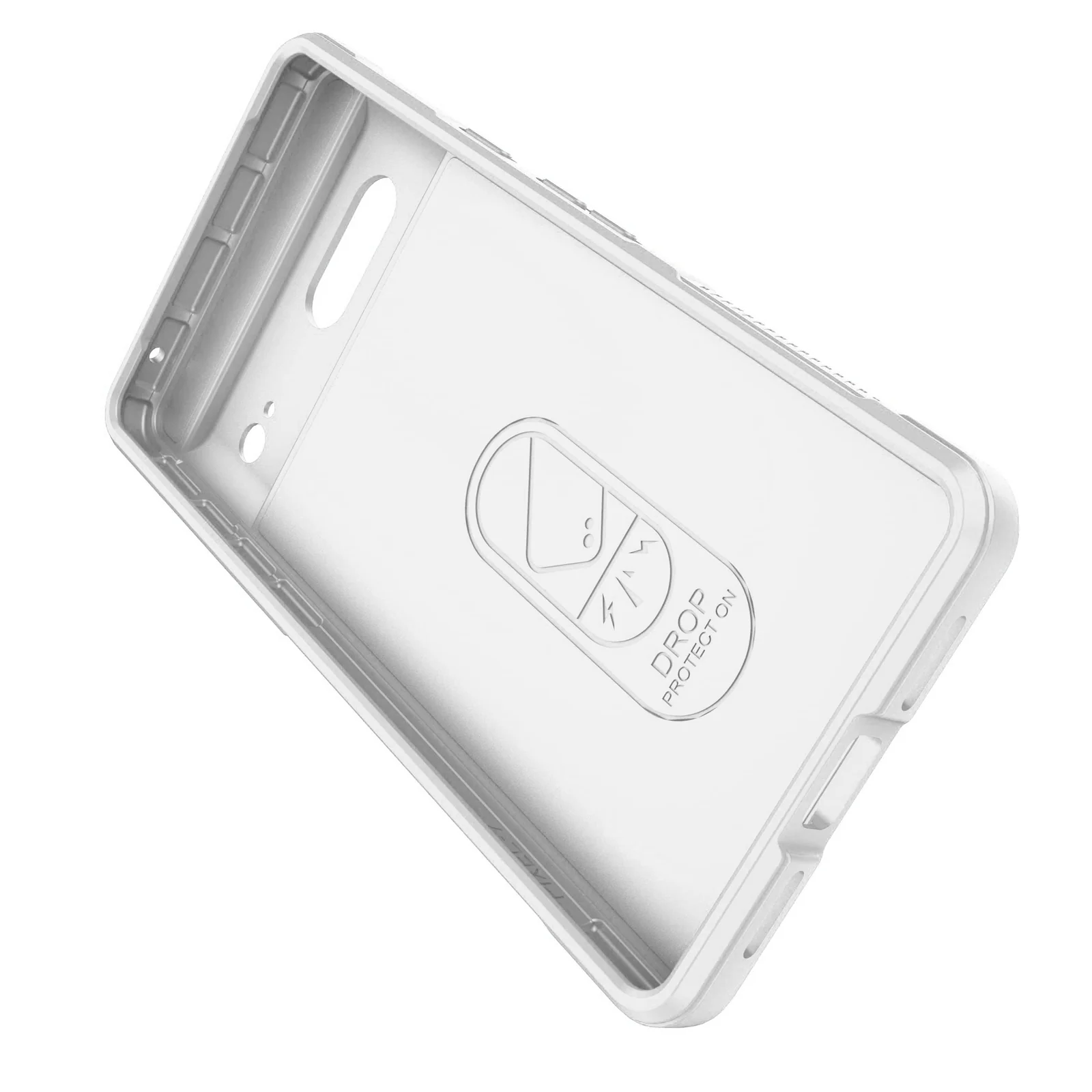 DL3 Mobilak Flexible Silicone and TPU Protective Case with Camera Protection for Google Pixel 7 - White