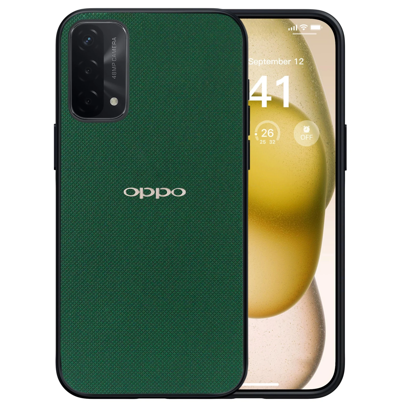 Dl3 Mobilak Compatible with Oppo A98 5G/Oppo A1 5G/Oppo F23 5G Case Dual Layer Heavy Duty Cell Phone Protective Cover Shockproof Rugged with Non-Slip Textured - Black