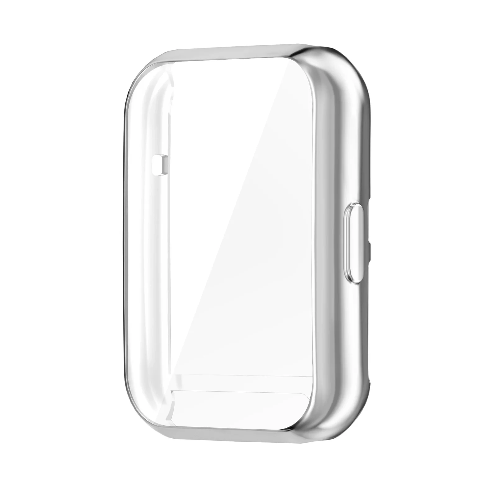 DL3 Mobilak Case Compatible with Huawei Watch Fit 2 Protective Case, Flexible TPU Full Protection Screen Protector Cover Scratch-Resistant Screen Protector Case For Huawei Fit 2 - Silver