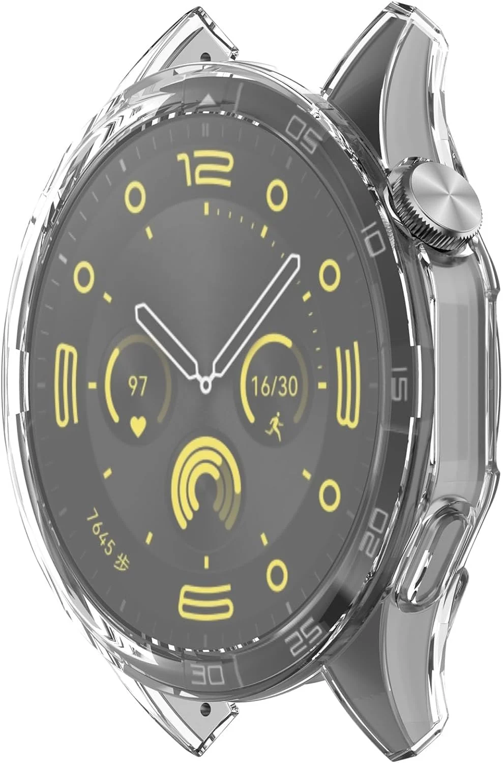 DL3 Mobilak Case Compatible with Huawei Watch GT4 46MM Case All-Around Screen Protector Watch Soft TPU Shockproof Cover Slim Guard Thin Bumper Shell Protector - Clear