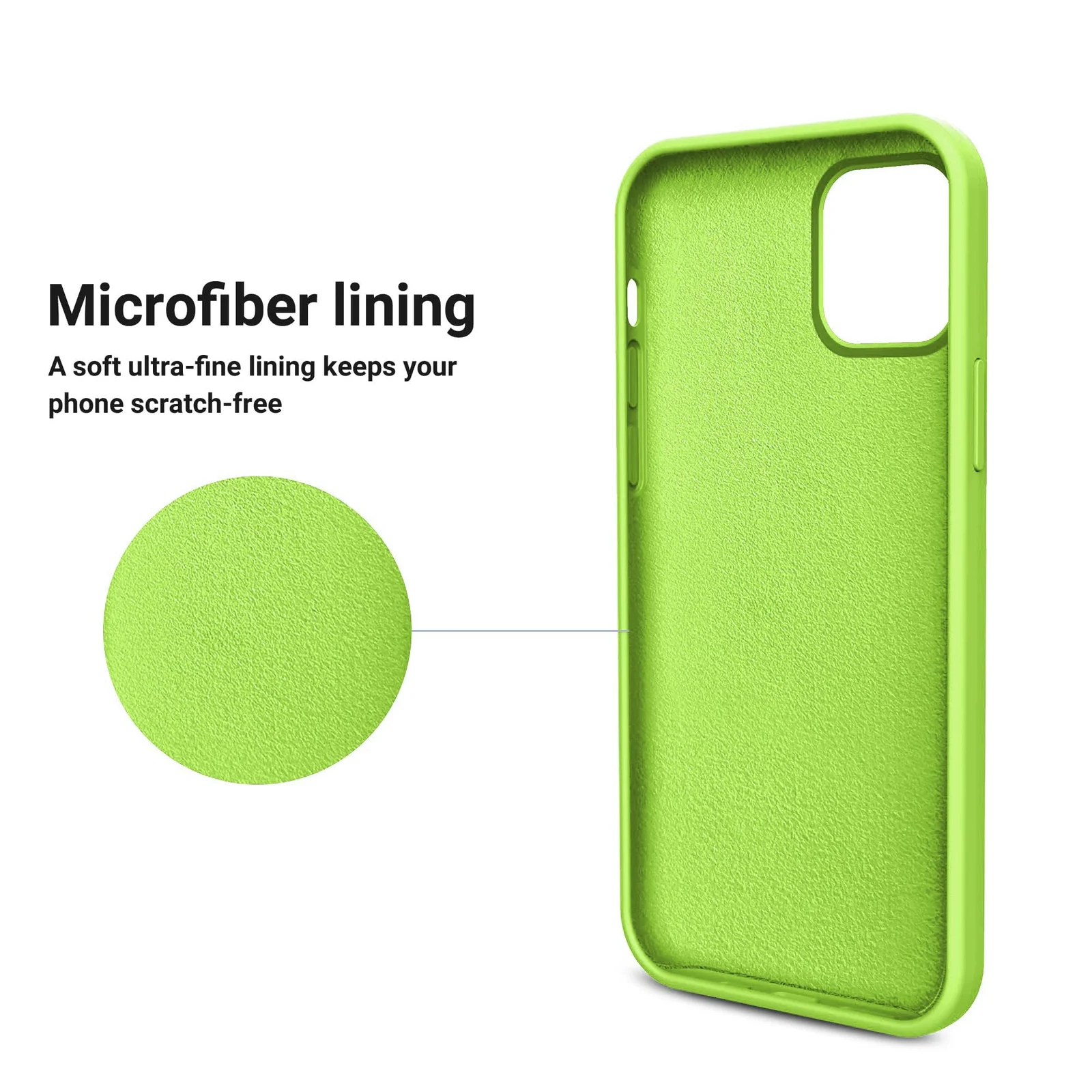 DL3 Mobilak Compatible with iPhone 14 Pro Max (6.7 Inch) Case, Liquid Silicone Case, Full Body Protective Cover, Shockproof, Slim Phone Case, Anti-Scratch Soft Microfiber Lining - Lemon