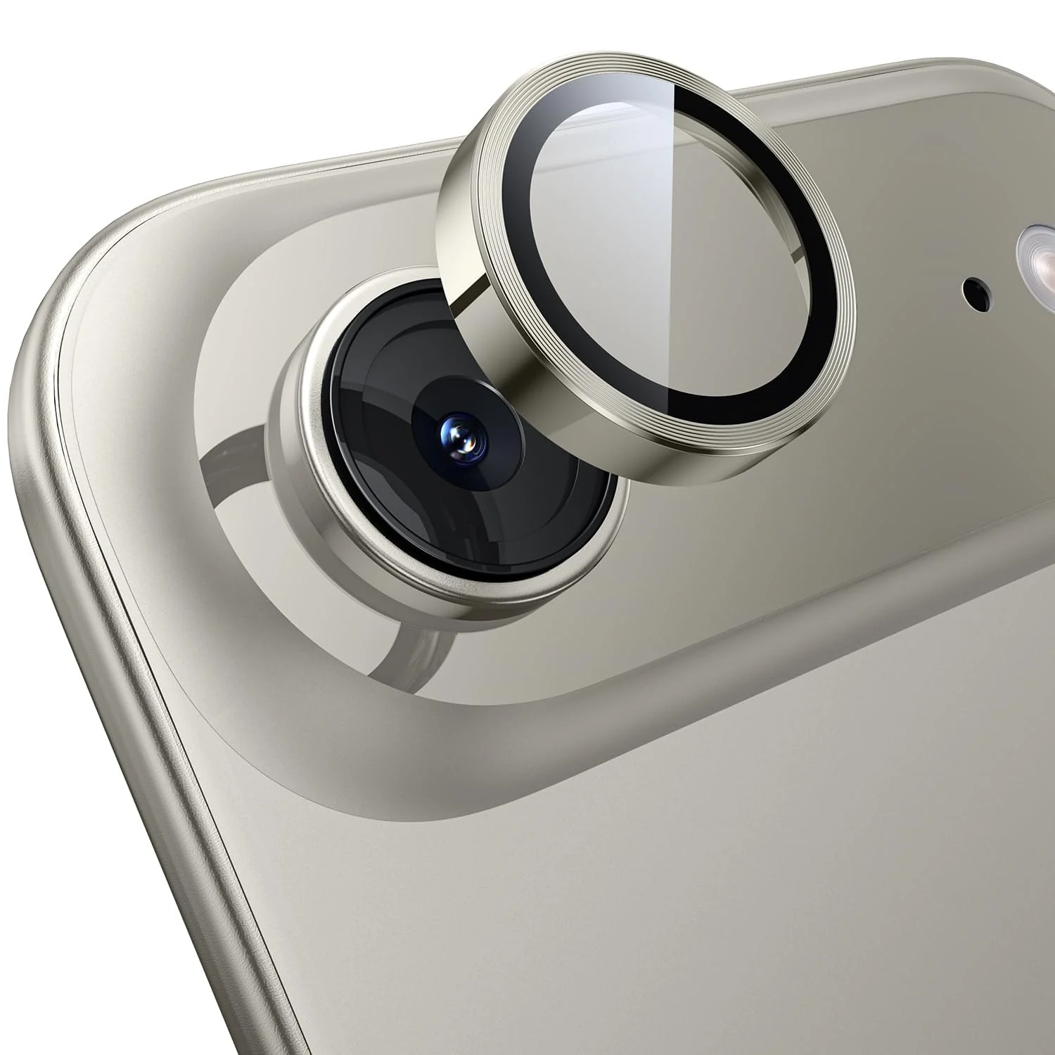 DL3 Mobilak Camera Lens Protector for iPhone Air / 17 Air 6.5-Inch Accessories, 9H Tempered Glass Metal Individual Ring Camera Cover Screen Protector, Case Friendly, Anti Scratch