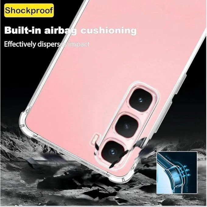 DL3 Mobilak Clear TPU Protective Case for Infinix Hot 60i with Camera Protection and Shockproof Design - Clear
