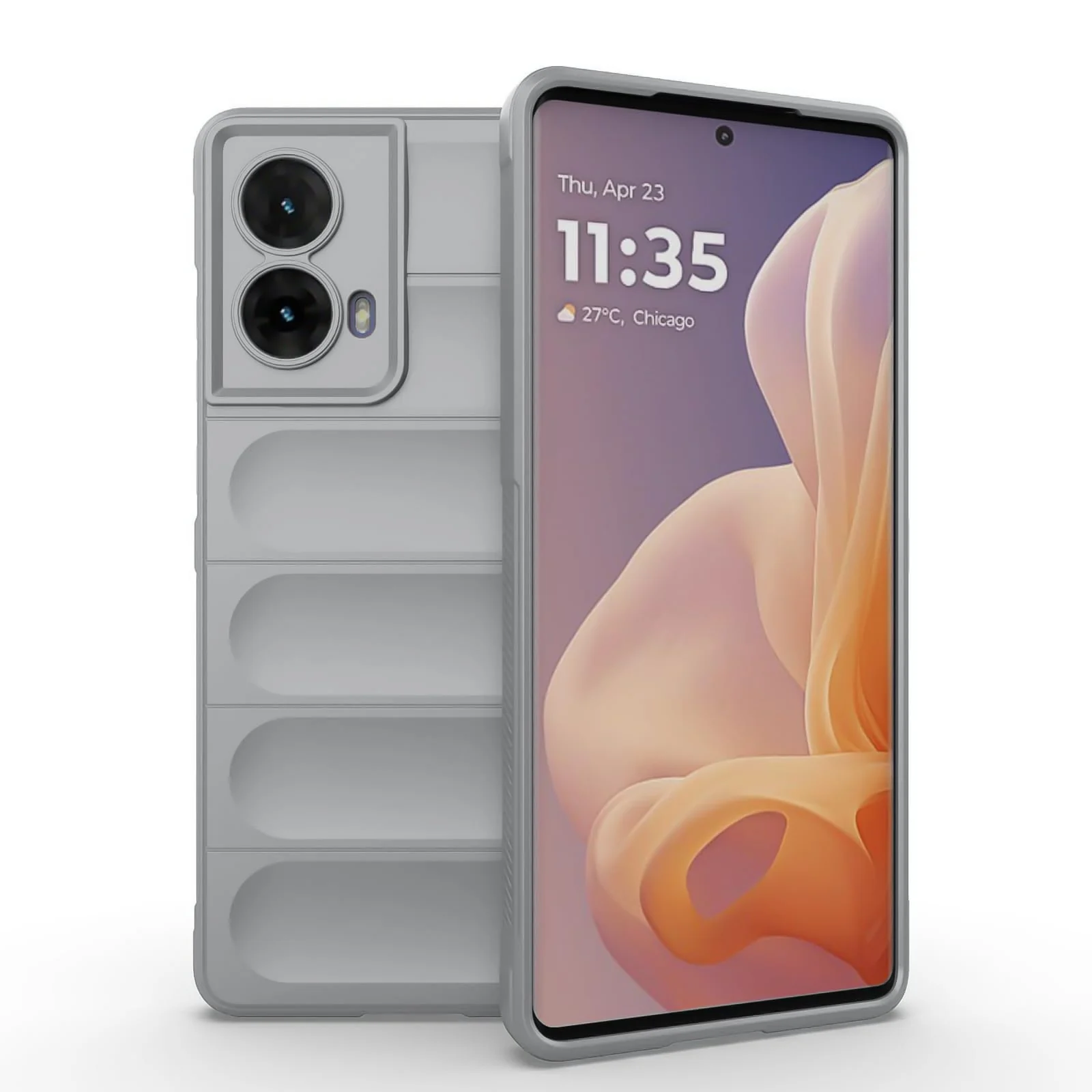 DL3 Mobilak Rugged Protective Case for Motorola Moto G85 5G / Motorola Edge 50 Fusion, Camera protection, Shock-absorbing protection, Non-slip grip - Gray