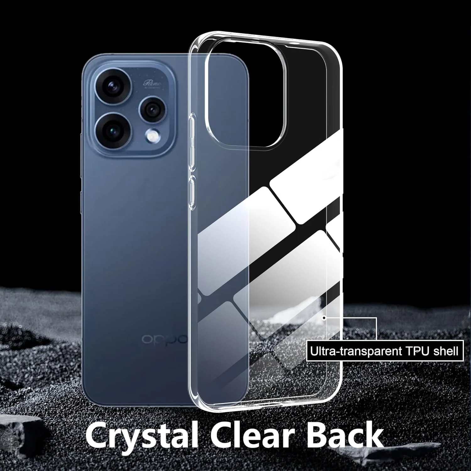 DL3 Mobilak Protective Case Compatible with Reno 15 5G Cover, Mobile Phone Case Thin Soft Silicone Anti-Yellow Protective Case - Clear