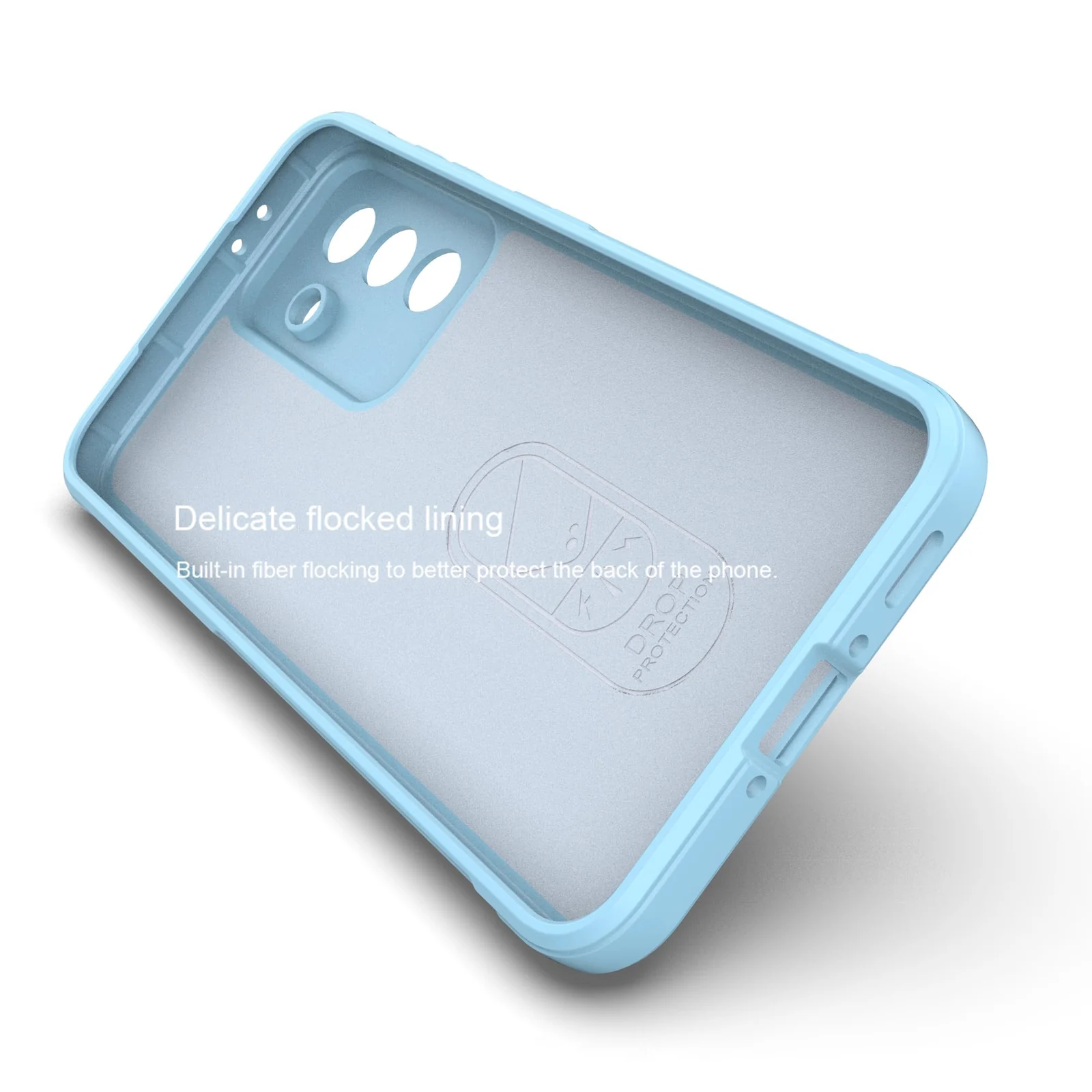 DL3 Mobilak Rugged Protective Case for Samsung Galaxy A56 5G, Camera protection, Shock-absorbing protection, Non-slip grip - Baby Blue