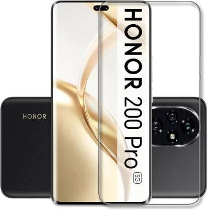 DL3 Mobilak Screen Protector for Honor 200 Pro 5G, Tempered Glass Screen Saver Premium HD Protective, Scratch Resistant, NO-Bubble, 9H Hardness, Full Coverage Film - Clear