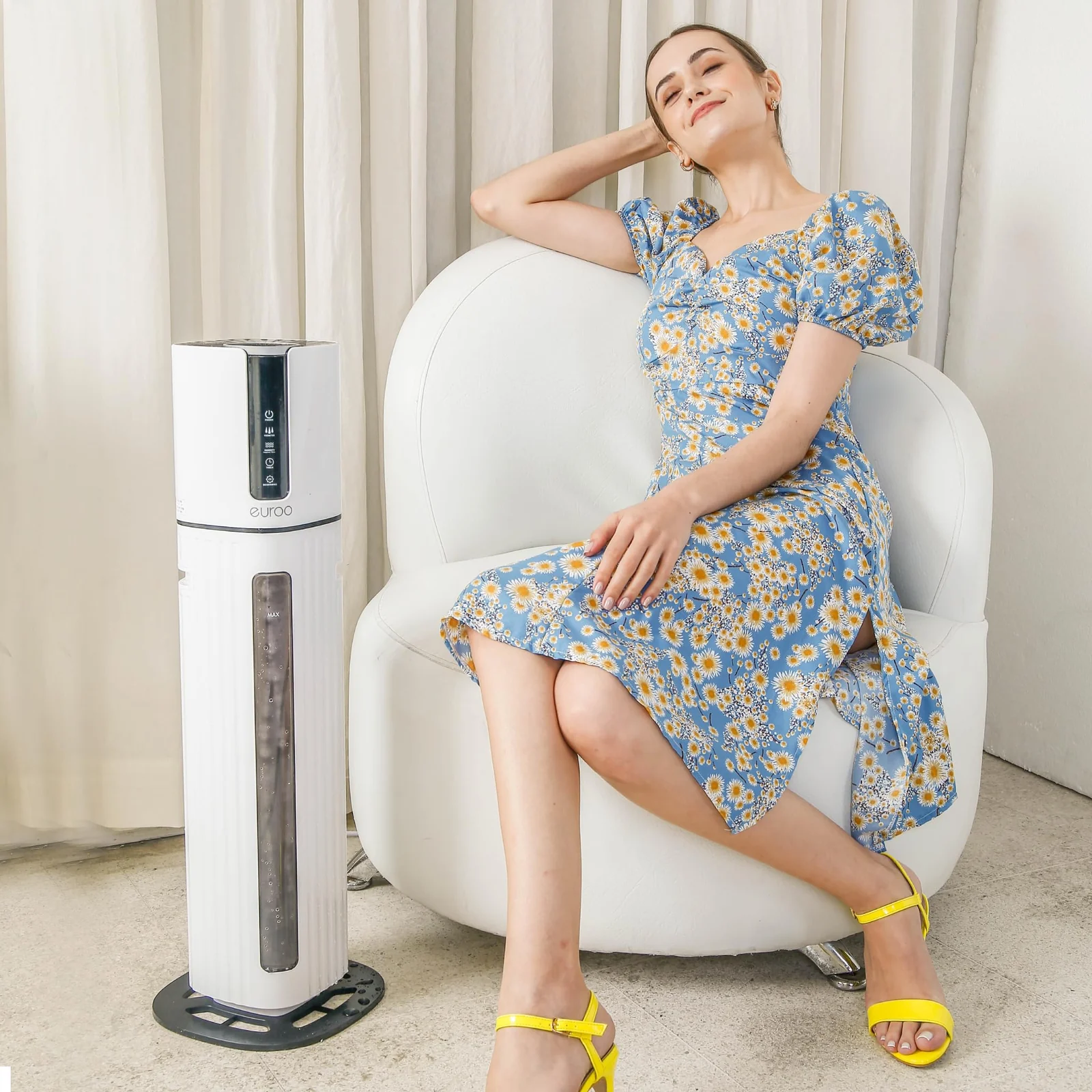 Mobigon Humidifiers for Bedroom Large Room - 8L Air Humidifier Large Room with Essential Oil Diffuser, Top Fill Cool Mist Humidifier for Home Bedroom Baby Nursery Whole House Office Plant - White Black