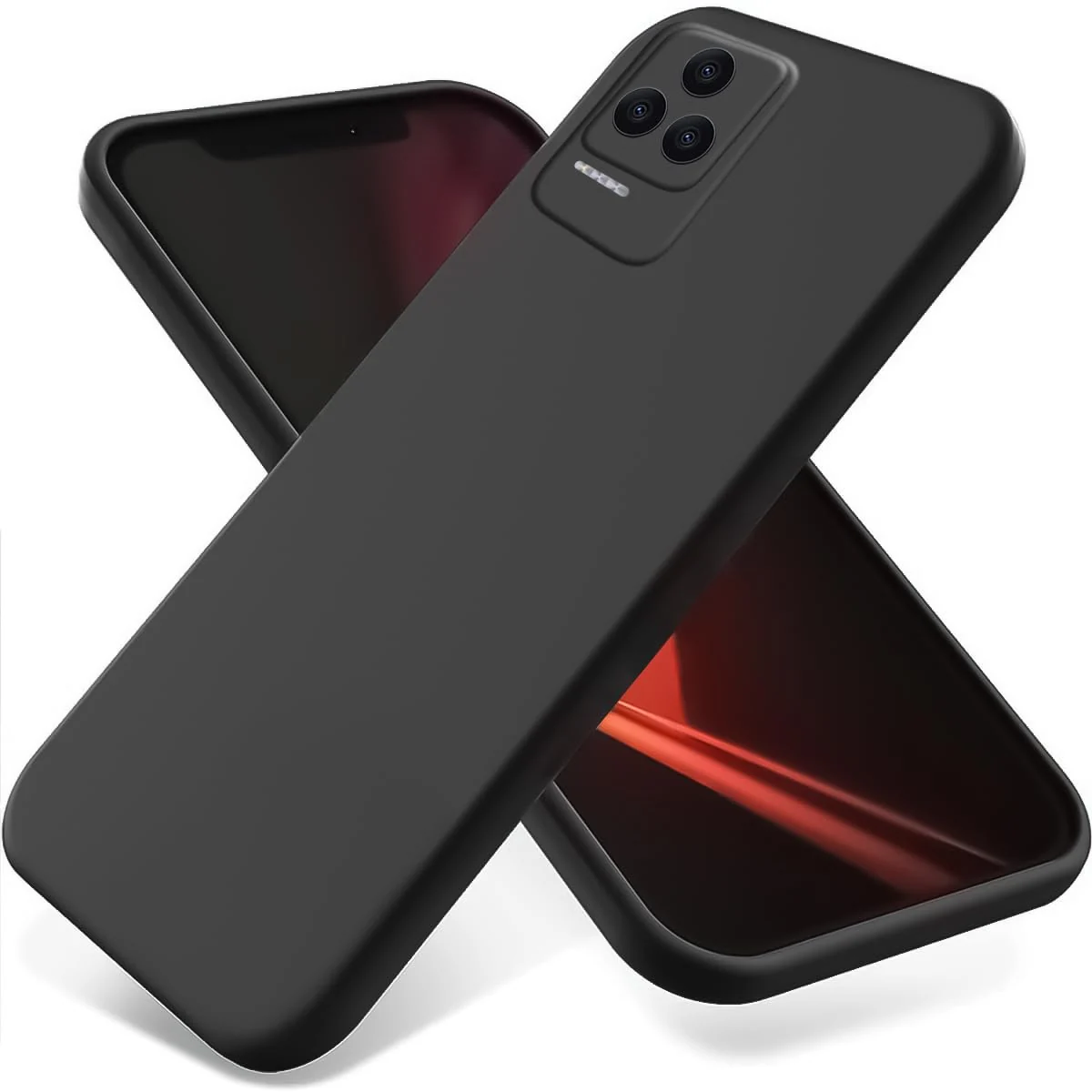 Dl3 Mobilak Xiaomi Poco F4 Case,Soft Flexible Silicone Gel Rubber Bumper Cover,Full Body Shockproof Protective Phone Case (Lavender)