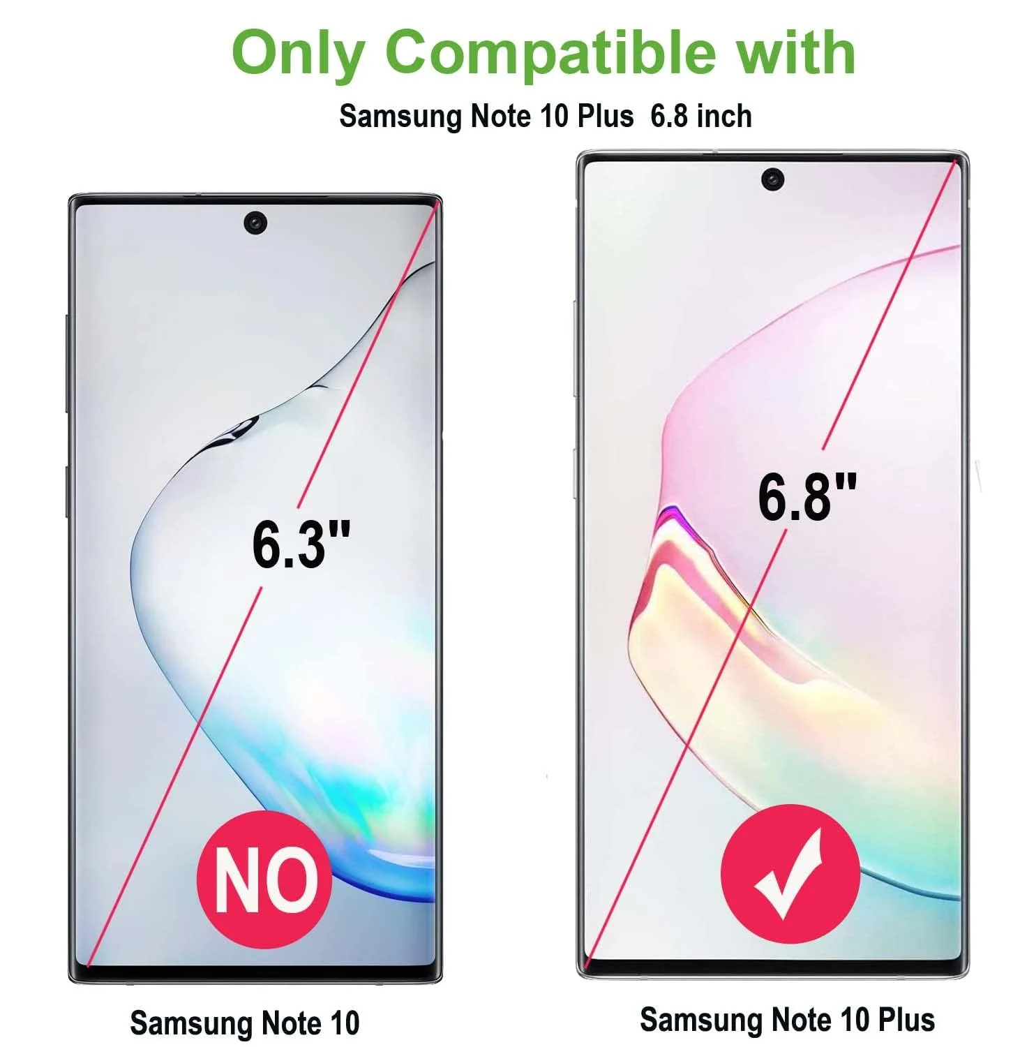 DL3 Mobilak Screen Protector for Samsung Galaxy Note 10+ Plus 5G UV Glass Fingerprint Reader Support 3D Curved Anti-Spy Tempered Glass Screen Protector With Back Screen Carbon Fibre - Privacy