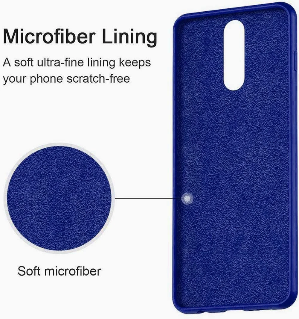 DL3 Mobilak Silicone Protective Case for Huawei Mate 10 Lite, Shock-absorbing protection, Scratch-resistant surface, Soft microfiber lining - Pepsi