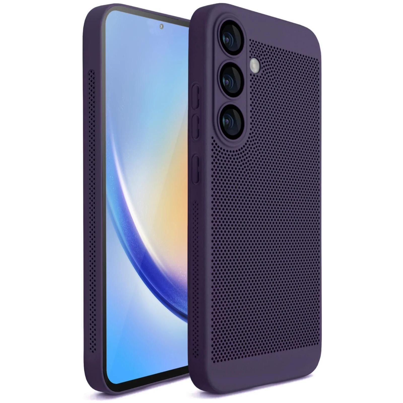 DL3 Mobilak PC Protective Case for Samsung Galaxy A16 5G / 4G with Camera Protection and Shockproof Design - Purple