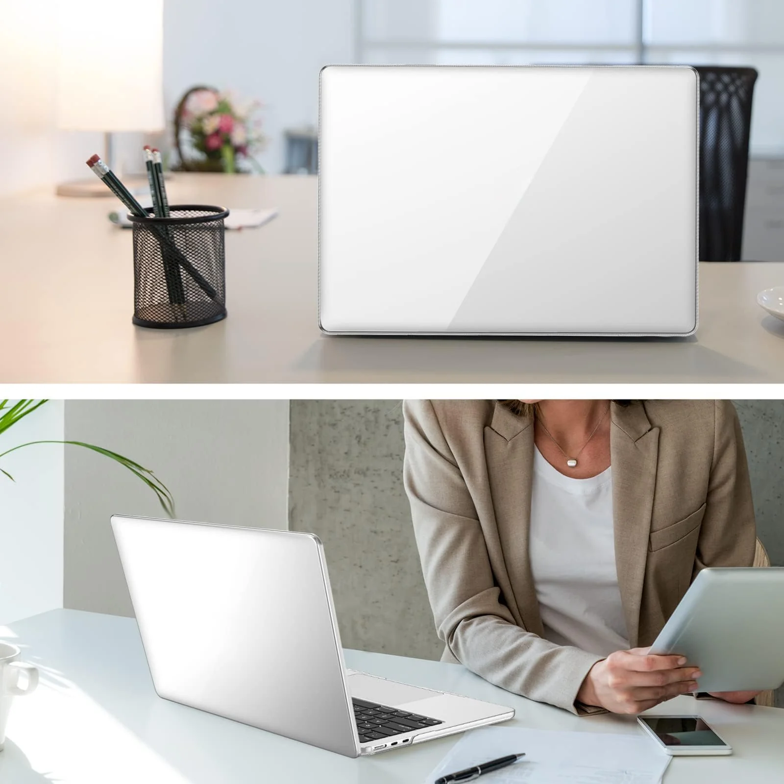 DL3 Mobilak Case Compatible with MacBook Air 13 Inch (Models: A1369 & A1466, Older Version 2010-2017 Release), Slim Snap On Hard Shell Protective Cover - Clear