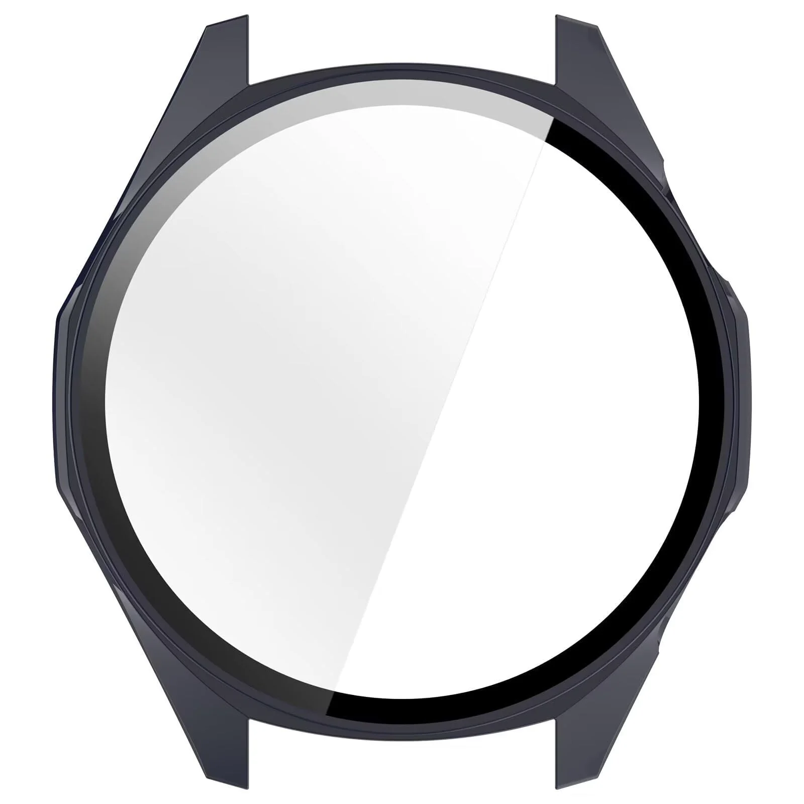 DL3 MOBILAK Full-Coverage Watch Case with Tempered Glass for Huawei Watch GT 7 46 mm / GT 6 46 mm, Blue