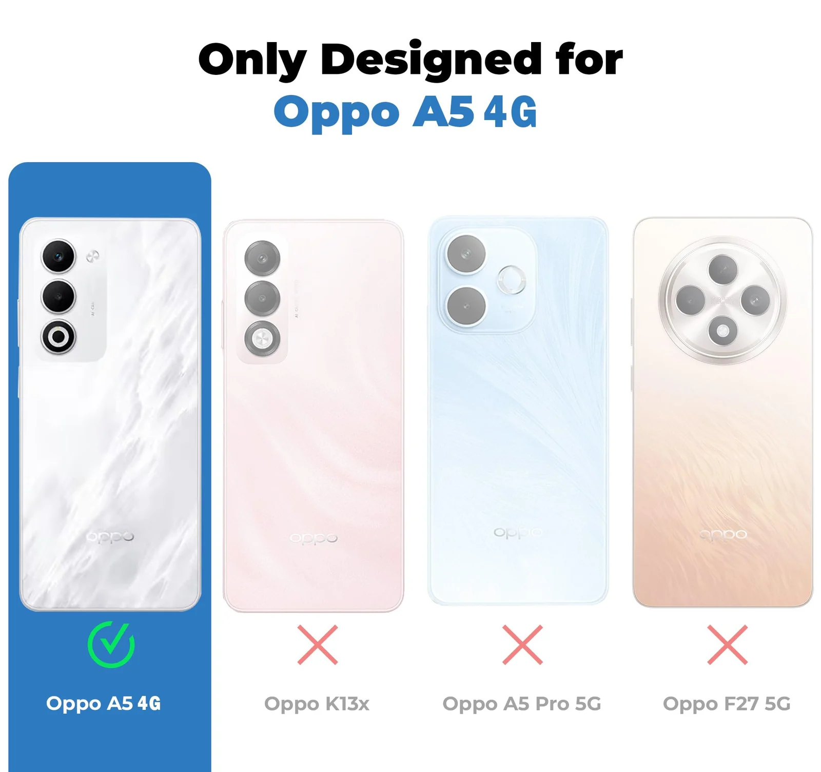 DL3 Mobilak Clear TPU Case for OPPO A5 4G, Camera protection, Shock-absorbing protection, Scratch-resistant surface - Black