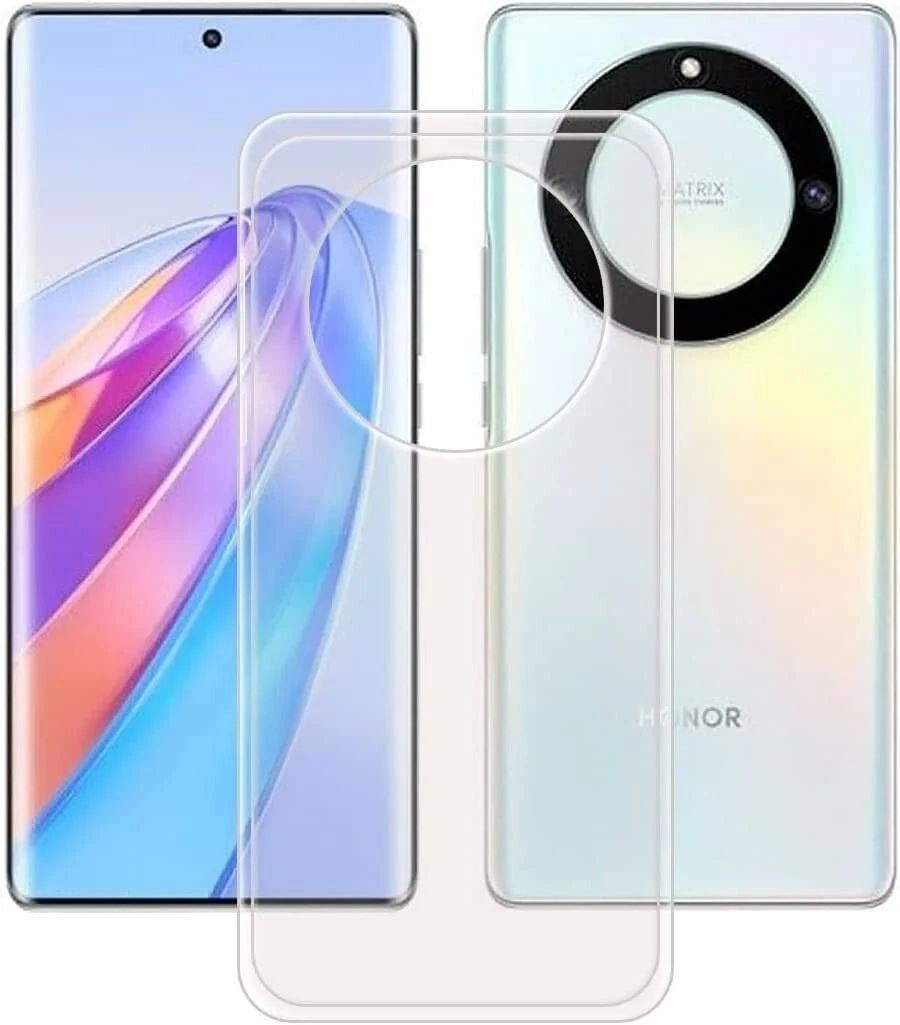 DL3 Mobilak Case Compatible with Honor X9a Case Crystal Soft TPU Gel Case Flexible Silicone Anti-Scratch Camera Protection TPU Cover - Clear