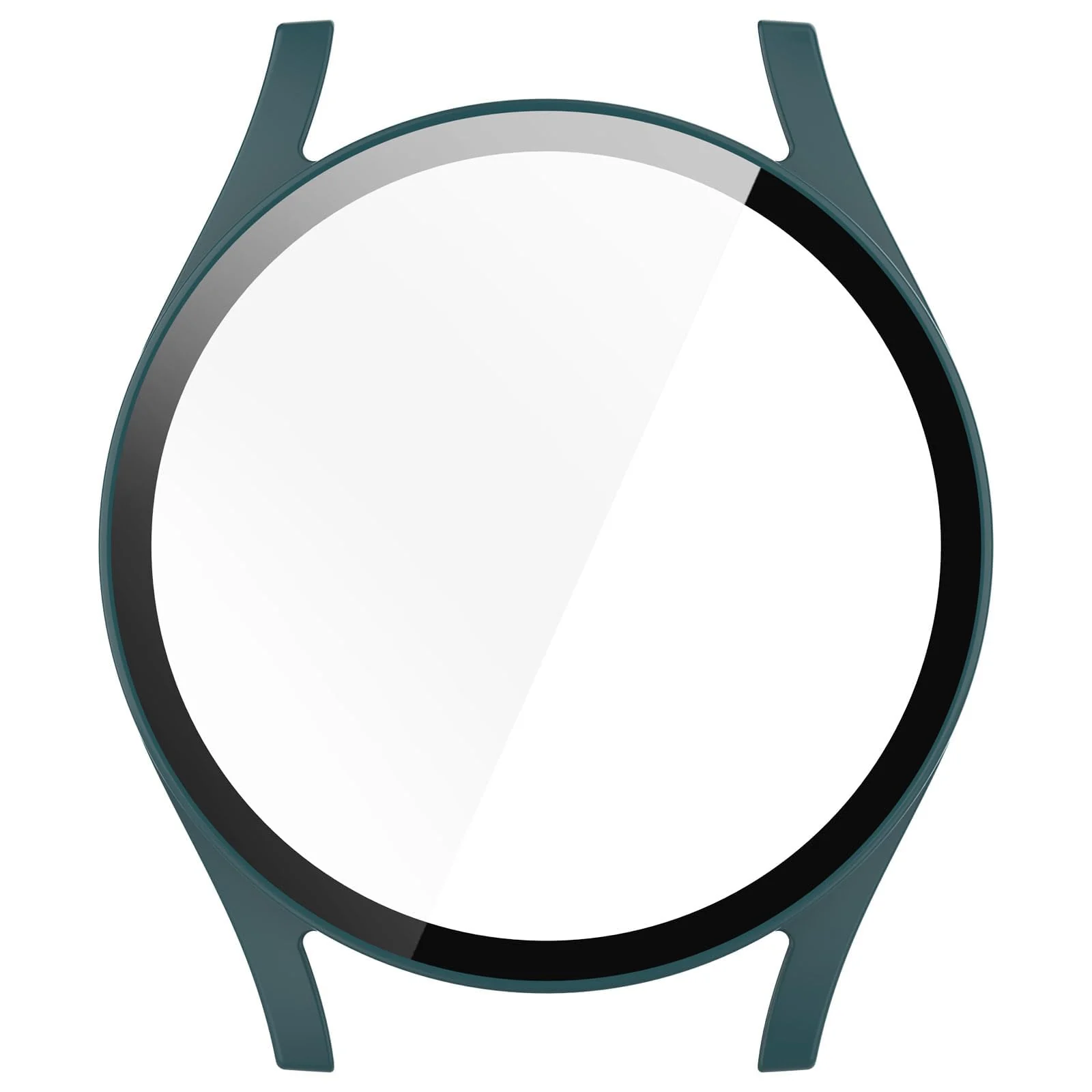 DL3 Mobilak Case with Screen Protector for Samsung Galaxy Watch 7 44mm, Bumper Full Coverage Hard PC Overall Protective Cover, Built-in Tempered Glass Film High Sensitivity - Green