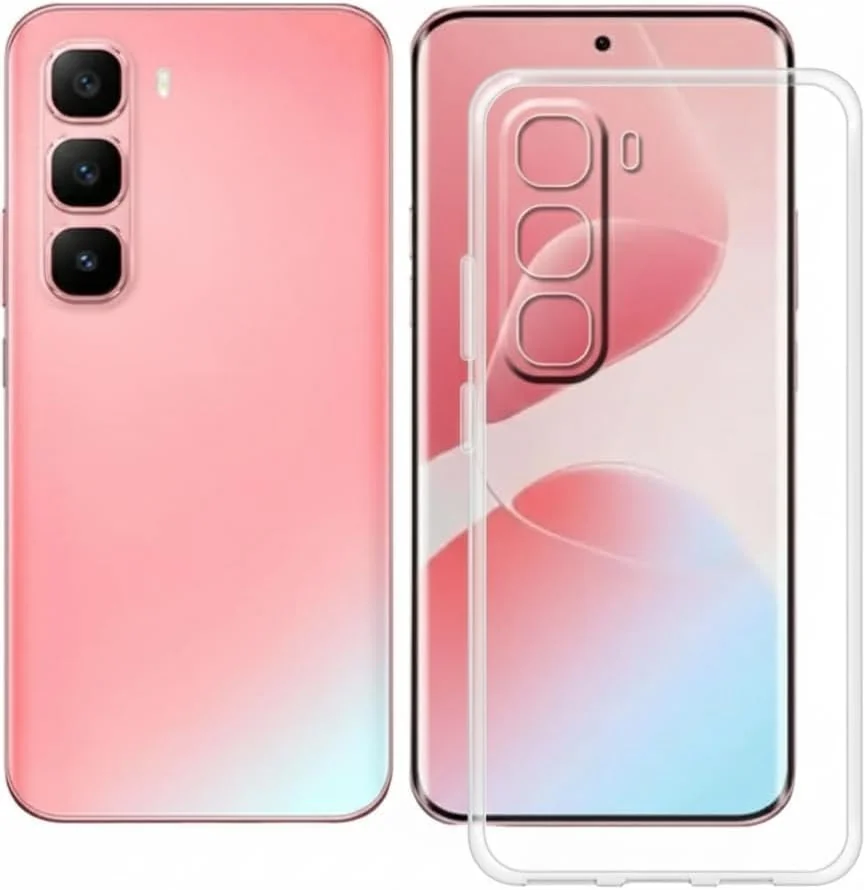 Mobigon Case Compatible with Infinix Hot 60 Pro, Case Crystal Soft TPU Gel Case Flexible Silicone Anti-Scratch Camera Protection TPU Cover - Clear