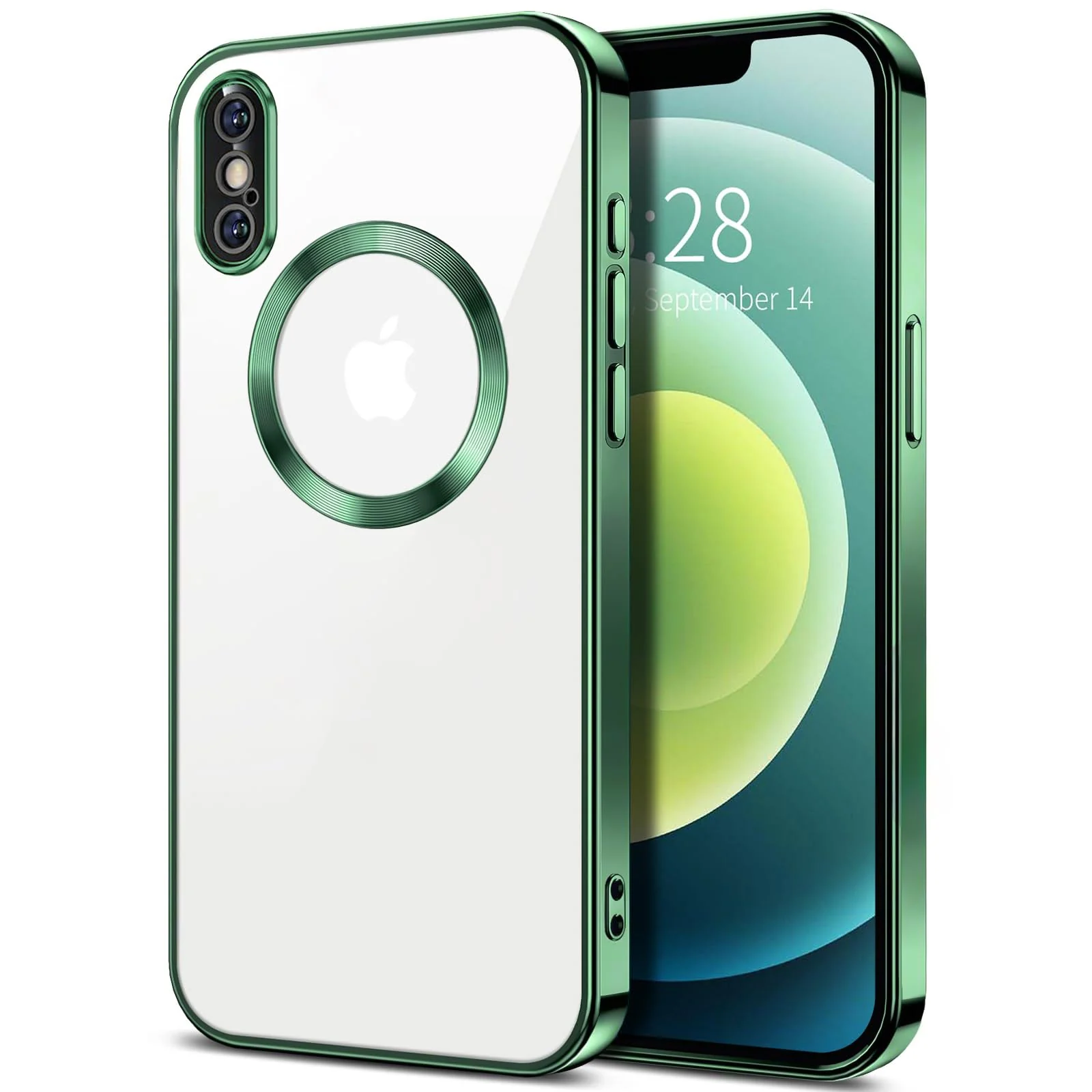 DL3 Mobilak Plated-Edge TPU Protective Case with Camera Protection for iPhone XS Max - Green