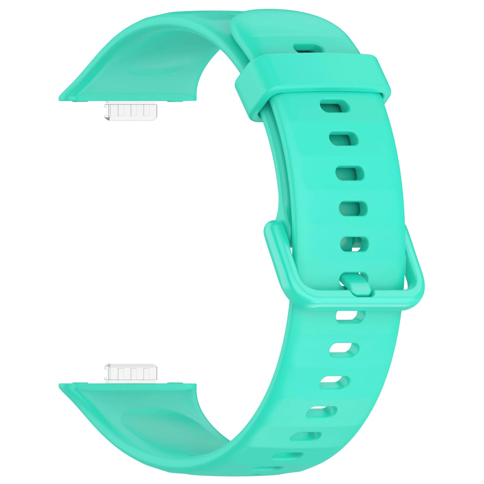 DL3 Mobilak Silicone Bracelet for Huawei Watch Fit 3/Watch Fit 4 Pro/Fit 4 Strap, Soft Silicone Sport Replacement Strap for Women/Men, Adjustable Waterproof Sports Band - Teal