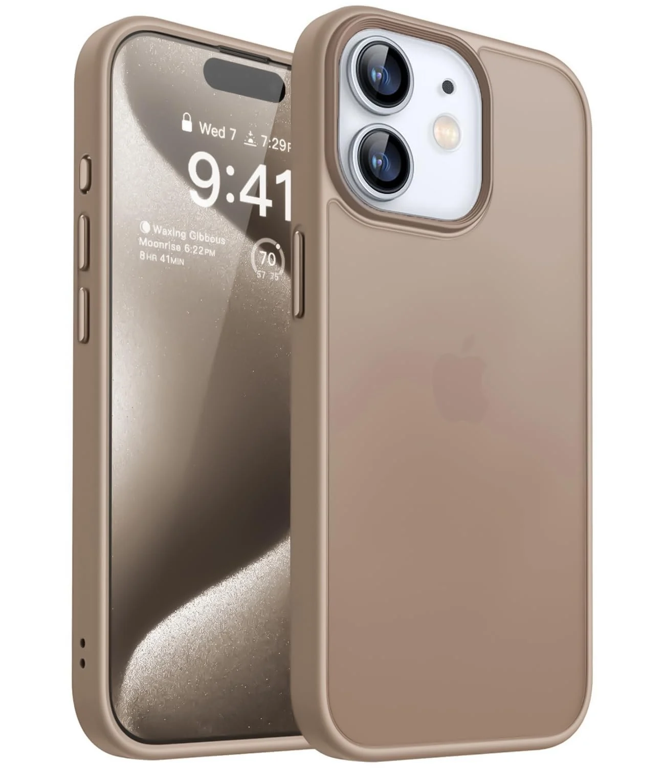 Dl3 Mobilak Matte Case for Apple iPhone 11, Shockproof Drop Protection, Frosted Translucent Matte Back Phone Cover, Anti-Fingerprint (Gray)