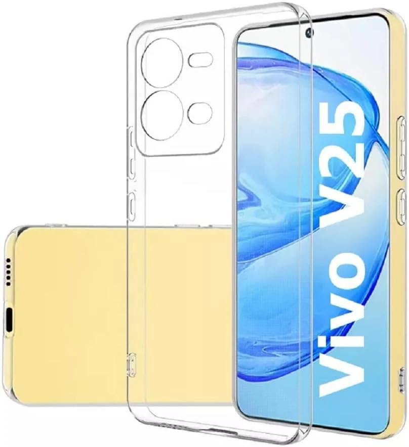 DL3 Mobilak Case Compatible with vivo V25 5G/V25E 4G/X80 Lite Case Crystal Soft TPU Gel Case Flexible Silicone Anti-Scratch Camera Protection TPU Cover - Clear