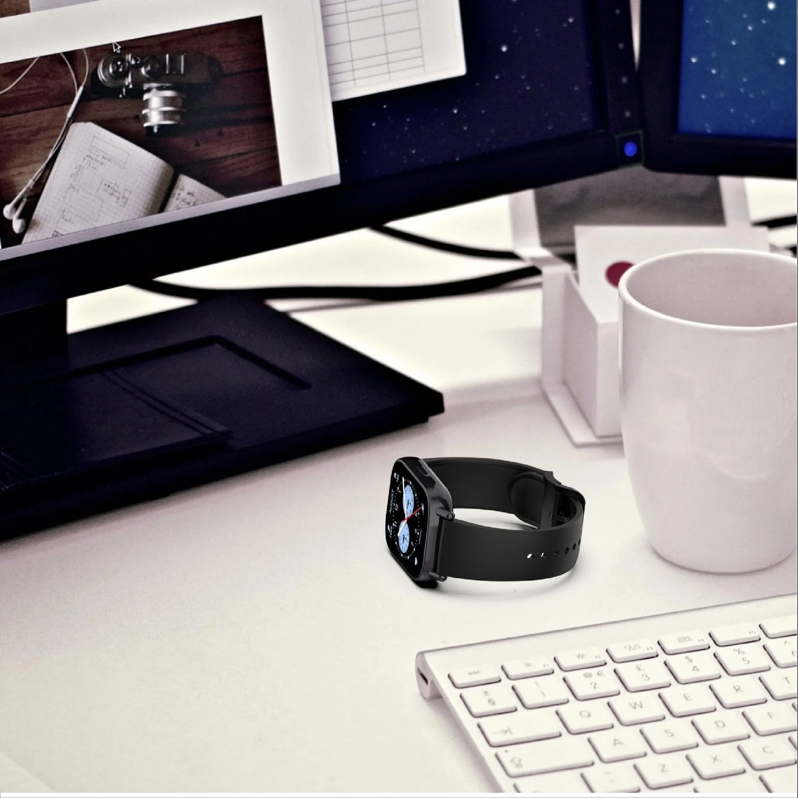 DL3 Mobilak Straps Compatible with Xiaomi Redmi Watch 5 Active/Redmi Watch 5 Lite Bracelet, 22mm Soft Silicone Replacement Band Sports Strap Wristbands [Wear-resistant] [breathable] - Ivory White