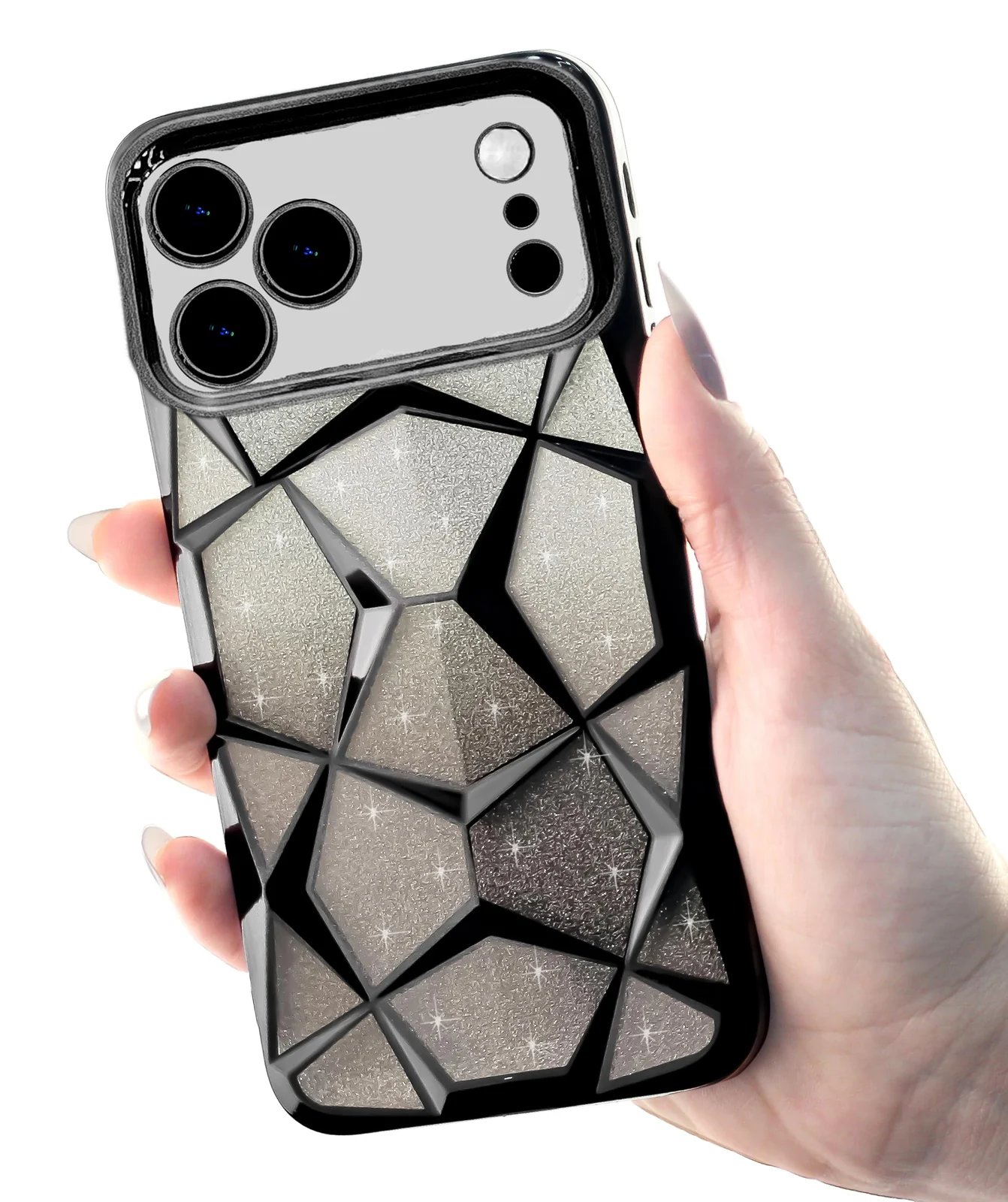DL3 MOBILAK Gradient Glitter TPU Phone Case for Apple iPhone 17 Pro Max