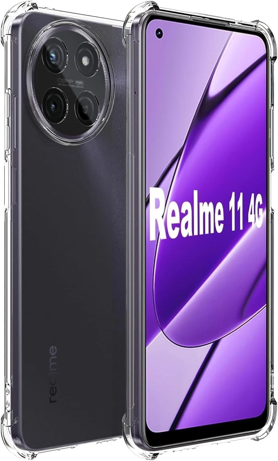 DL3 Mobilak Clear TPU Case for OPPO realme 11 4G, Camera protection, Shock-absorbing protection, Non-slip grip - Clear