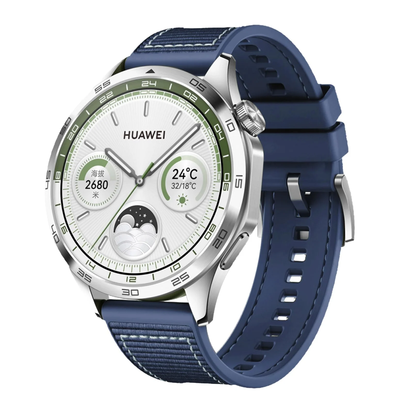 DL3 Mobilak 22mm Sport Band for Samsung Galaxy Watch 3 45mm/Watch 46mm/Gear S3/Huawei watch GT4 GT3 46MM/Huawei Watch 3/4/GT2E/GT2 Pro/GT GT2 46MM/Amaz fit GTR 4/3/3Pro/2/2e, Soft Silicone Nylon Wrist Strap - Blue