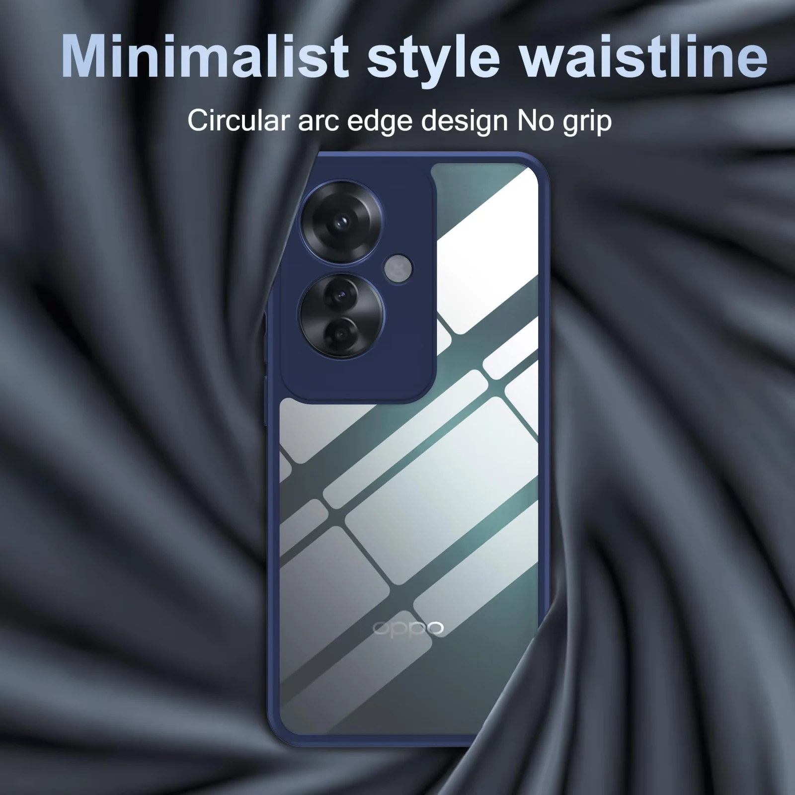 DL3 Mobilak Clear Protective Case for OPPO Reno 12 Pro 5G - Blue