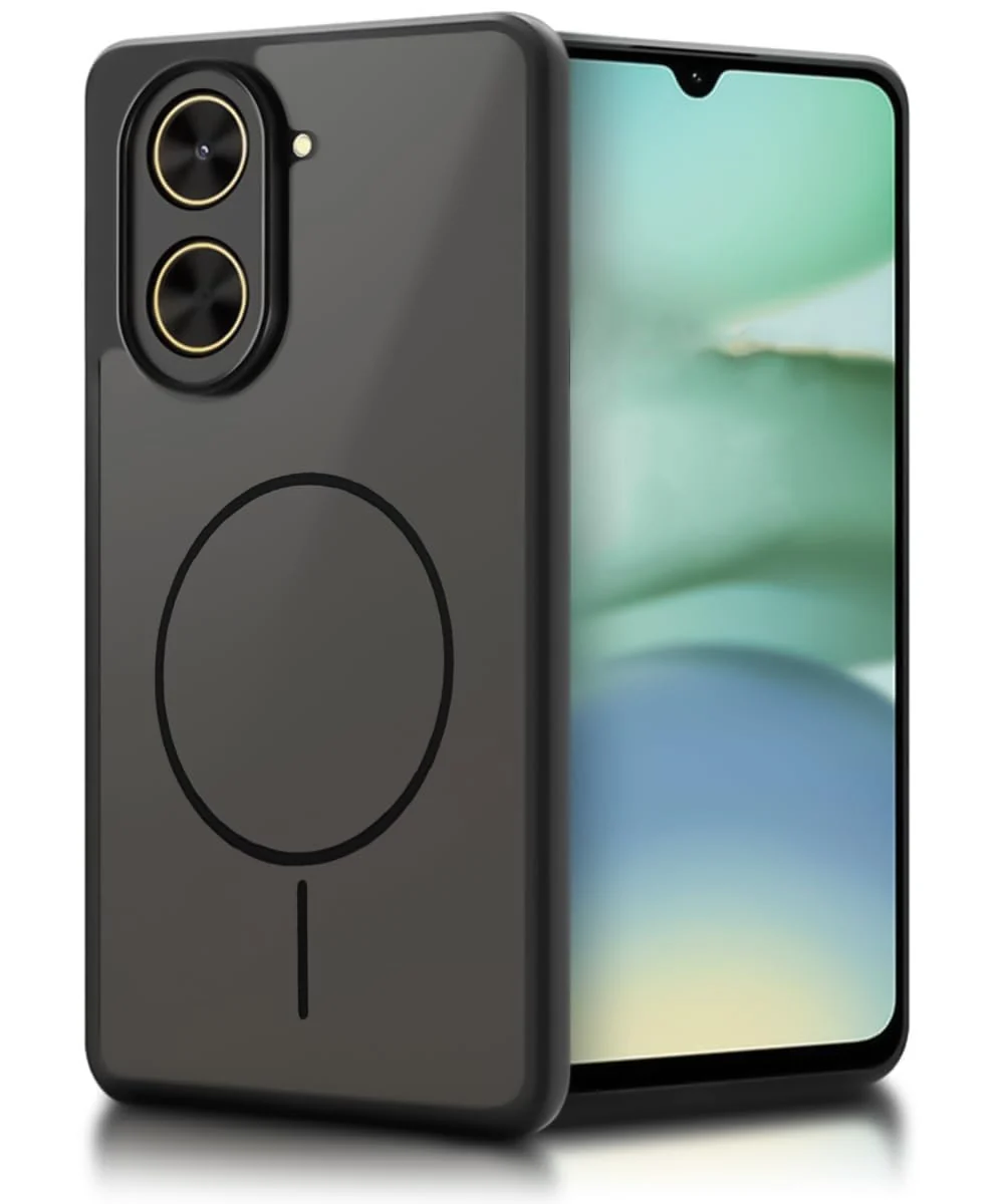 Dl3 Mobilak Case For Xiaomi 11T / Xiaomi 11T Pro Translucent Matte PC Back & Soft TPU Edge, [Not Compatible with MagSafe] Anti-Scratch Shockproof Protective Cover with Full Camera Protection - Black