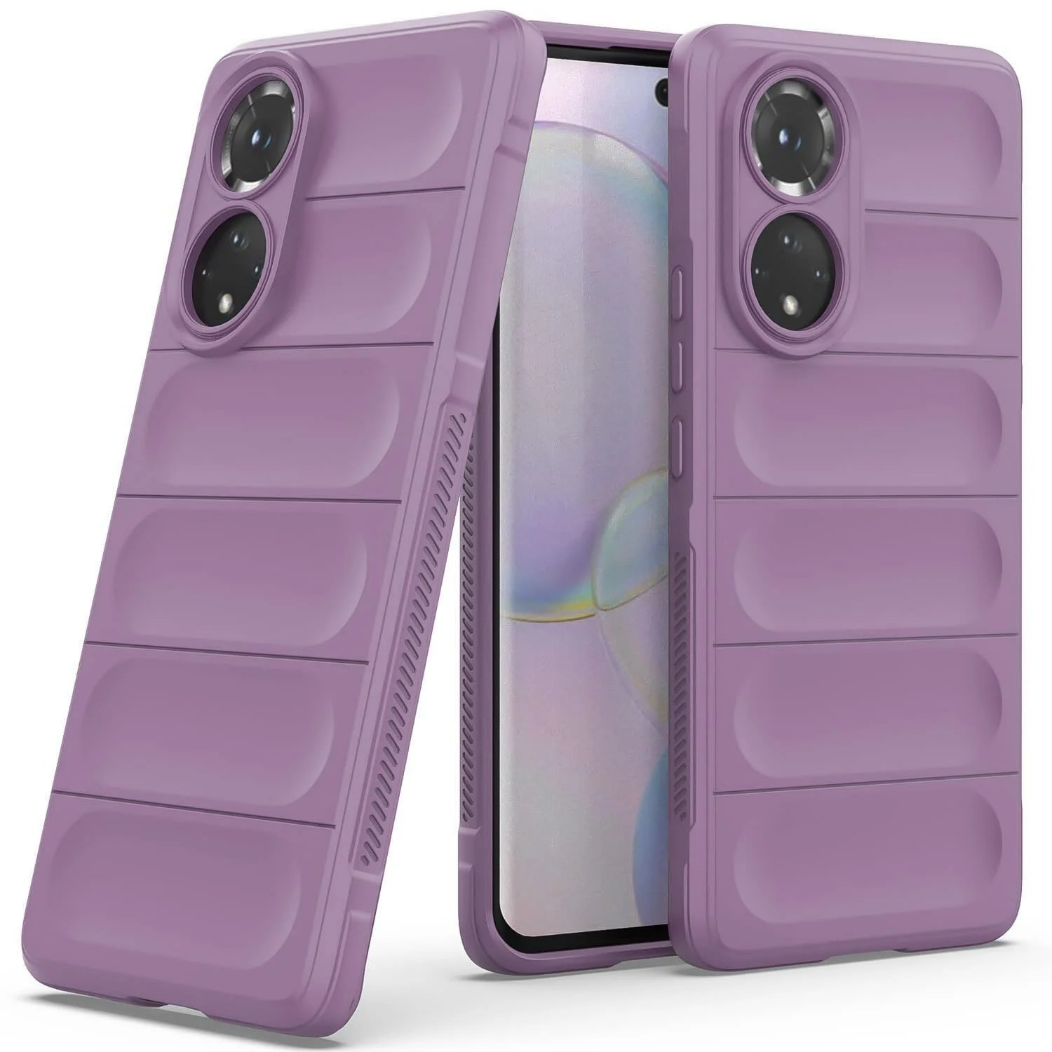 DL3 Mobilak Flexible Silicone and TPU Protective Case with Camera Protection for Honor 50 / Huawei Nova 9 - Purple