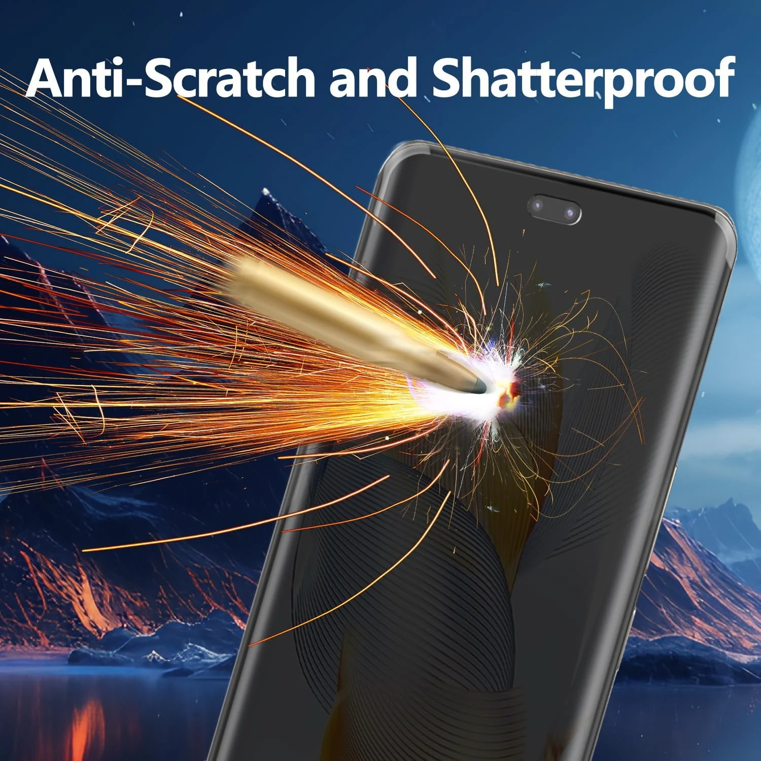 DL3 Mobilak Screen Protector for Honor 100 Pro UV Glass Fingerprint Reader Support 3D Curved Anti-Spy Tempered Glass Screen Protector - Privacy