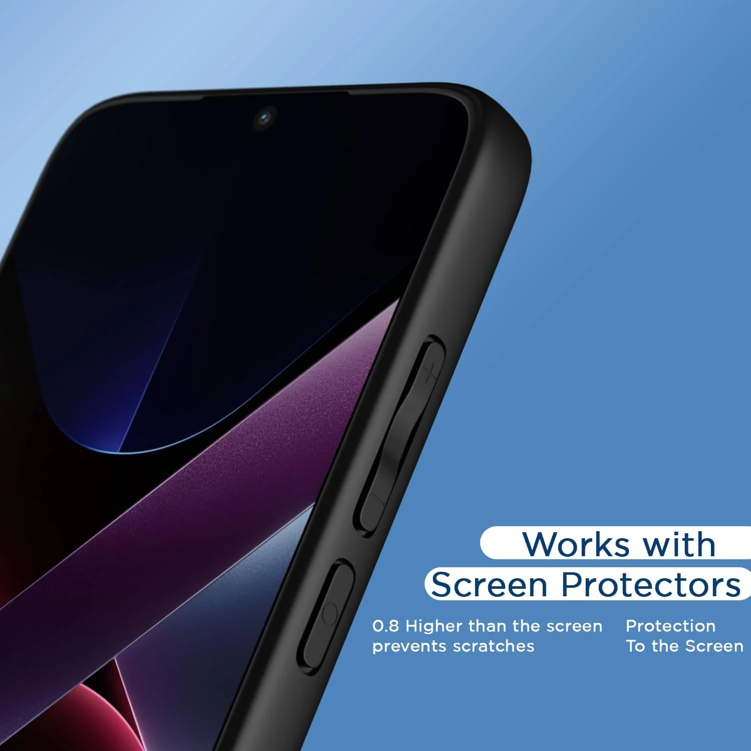 DL3 Mobilak Rugged Protective Case for Xiaomi Poco X7 Pro 5G / Redmi Turbo 4 5G, Camera protection, Shock-absorbing protection, Scratch-resistant surface - Black