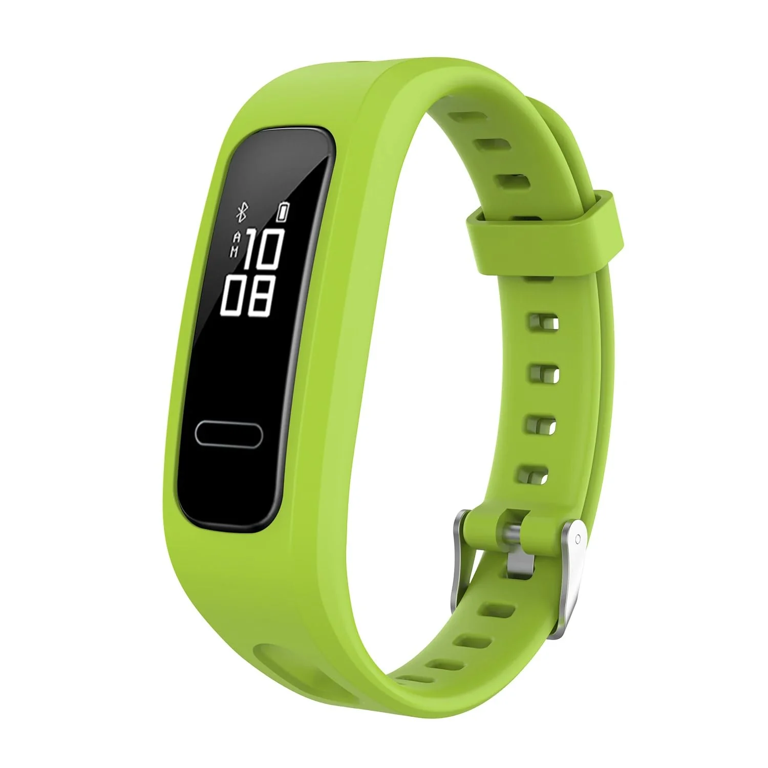 DL3 Mobilak Silicone Watch Band Strap Compatible for Huawei Honor Band 4 Running Version/Huawei Band 3e/ Band 4e Smart Watch Bracelet Replacement - Lime