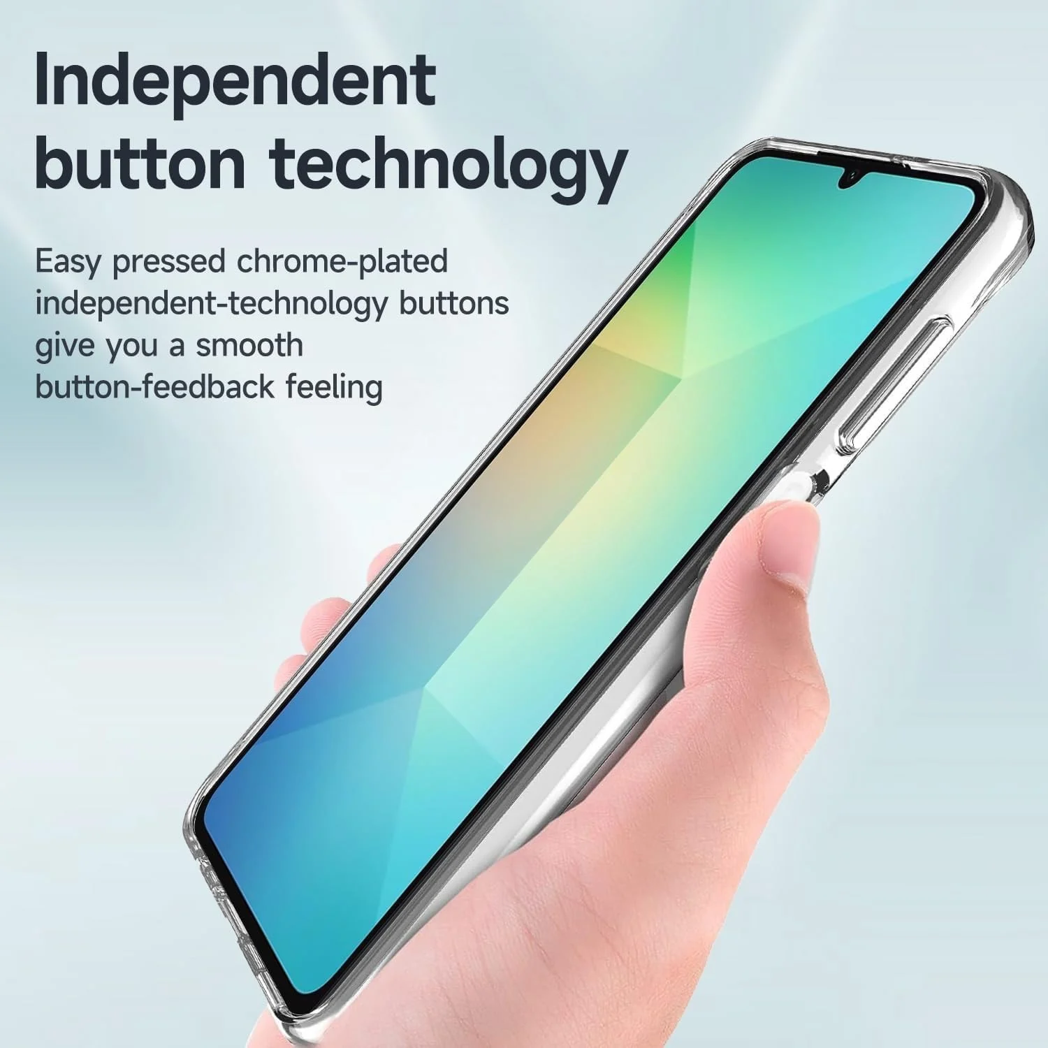 DL3 Mobilak Case Compatible with Samsung Galaxy A06 Case Crystal Soft TPU Gel Case Flexible Silicone Anti-Scratch TPU Cover - Clear